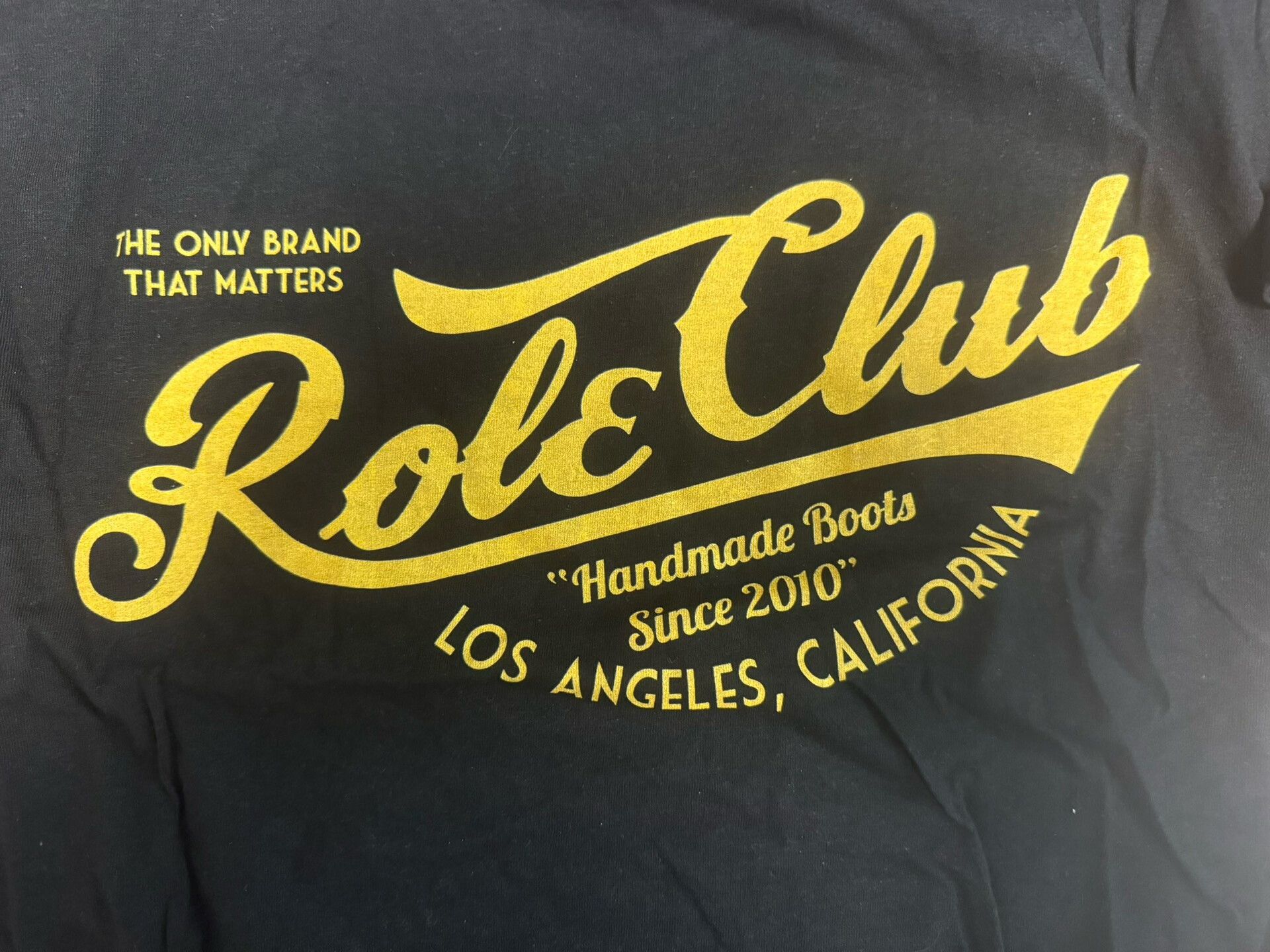 RRL Ralph Lauren Role Club T-Shirt Vintage Black Design Size US M / EU 48-50 / 2 - 4 Thumbnail