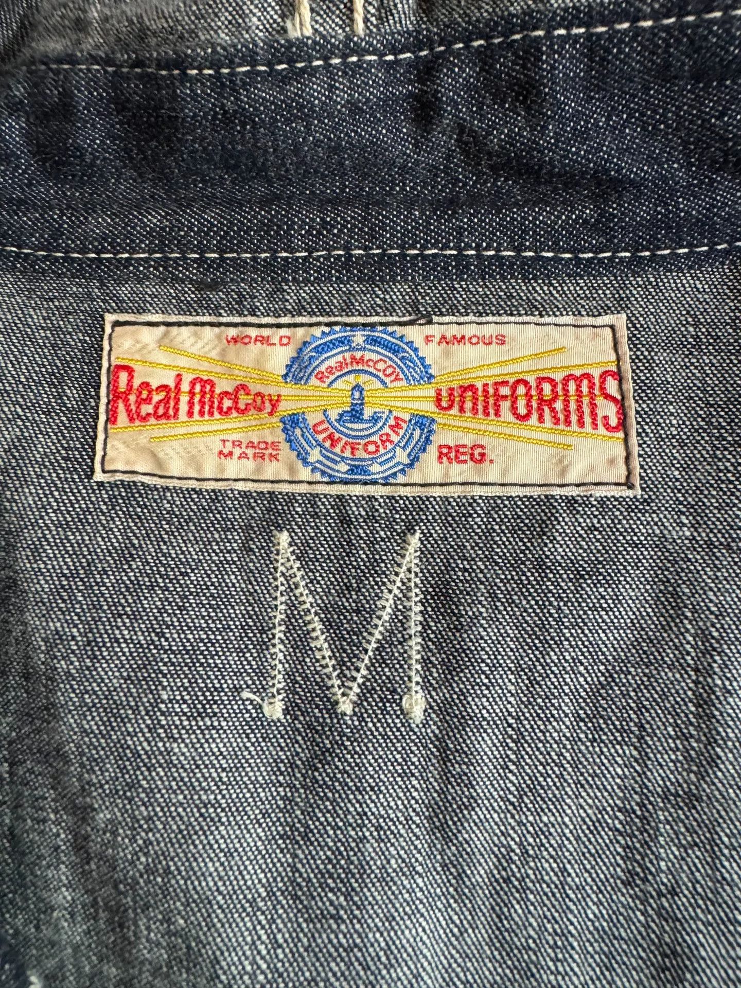 The Real McCoy's Real McCoy's USN Denim Deck Jacket Size US M / EU 48-50 / 2 - 2 Thumbnail