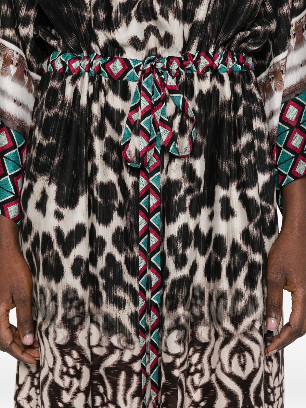Pierre-Louis Mascia PRINTED SILK DRESS Size S / US 4 / IT 40 - 4 Thumbnail