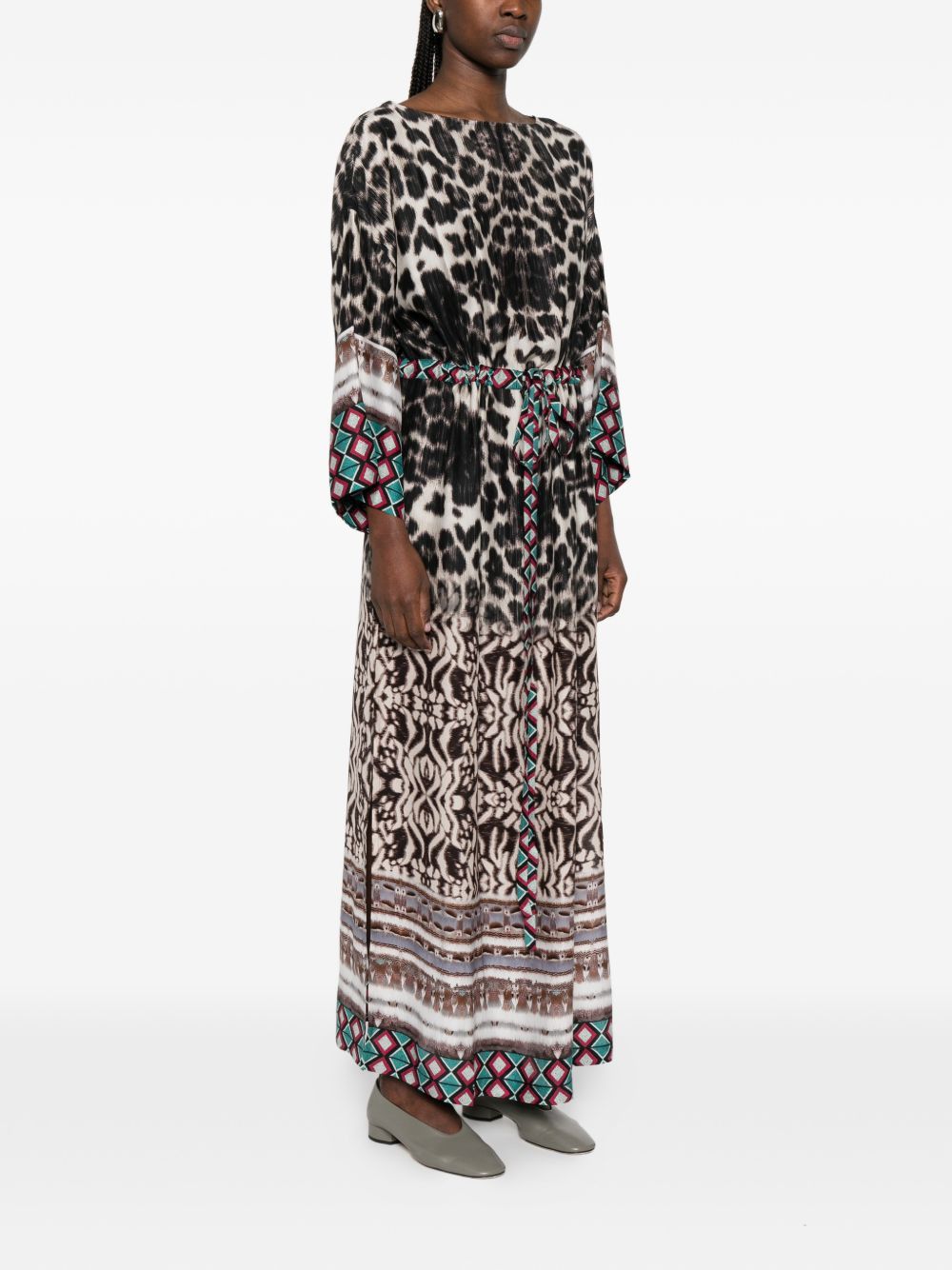 Pierre-Louis Mascia PRINTED SILK DRESS Size XS / US 0-2 / IT 36-38 - 5 Thumbnail