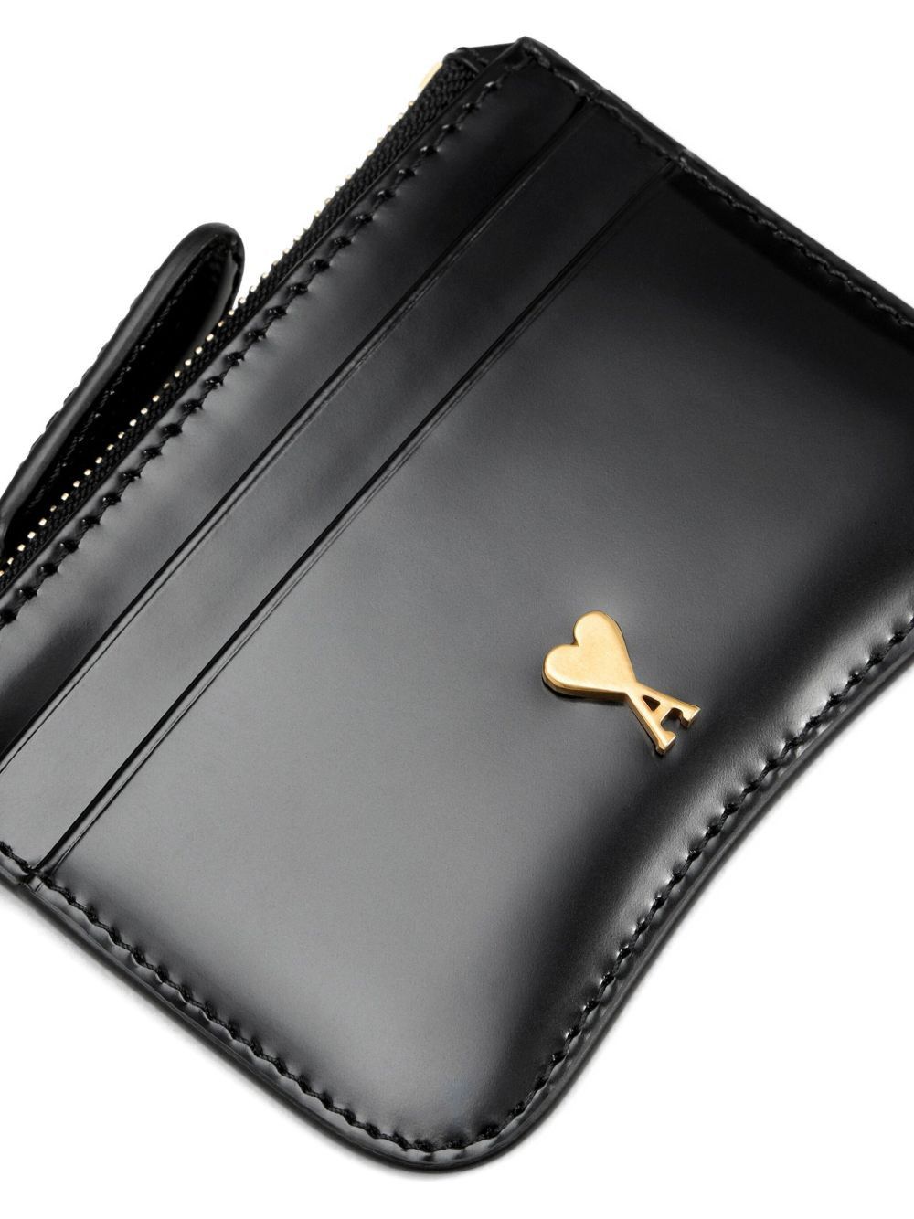 AMI PARIS PARIS LEATHER CARD CASE Size ONE SIZE - 3 Thumbnail