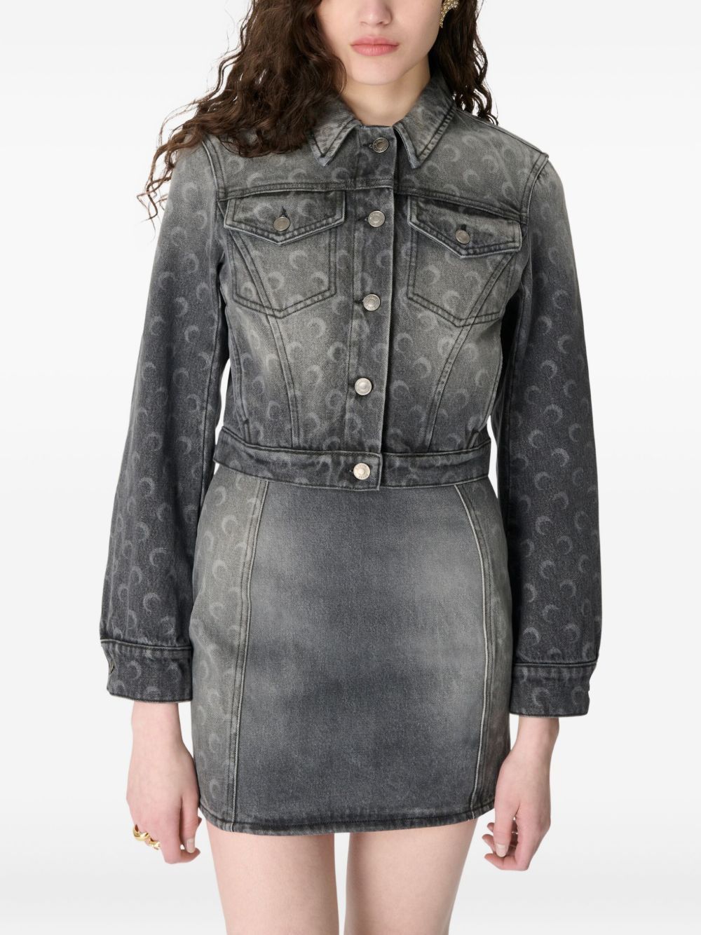 Marine Serre MOON DENIM JACKET Size XS / US 0-2 / IT 36-38 - 2 Thumbnail