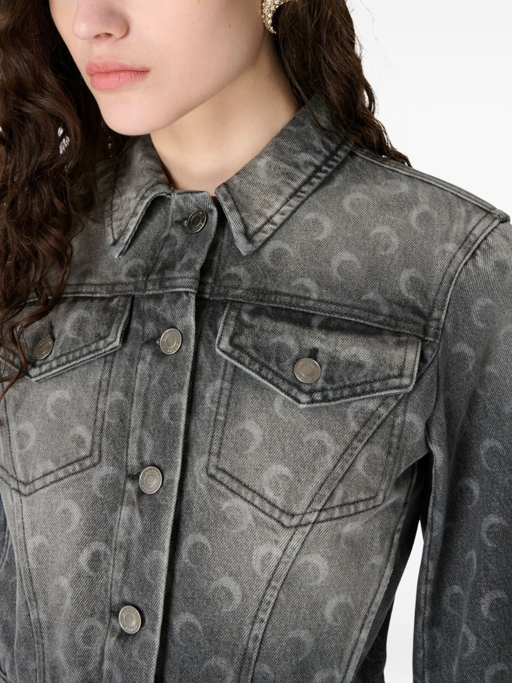 Marine Serre MOON DENIM JACKET Size XS / US 0-2 / IT 36-38 - 4 Thumbnail