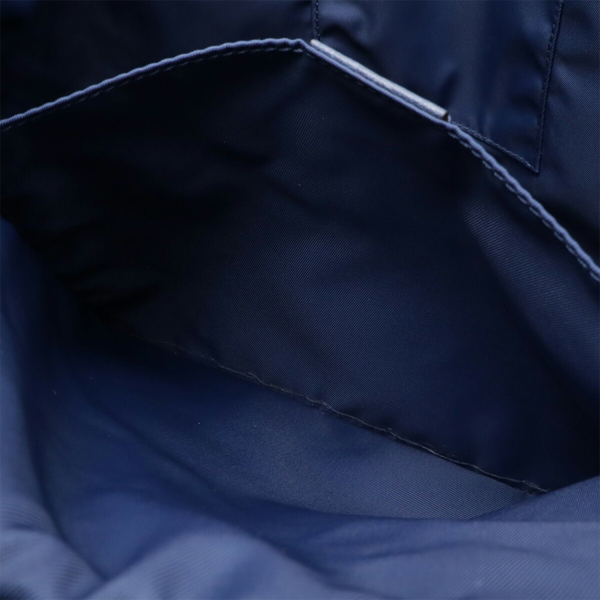 Gucci GUCCI GG nylon rucksack in navy leather (406361) Size ONE SIZE - 9 Thumbnail