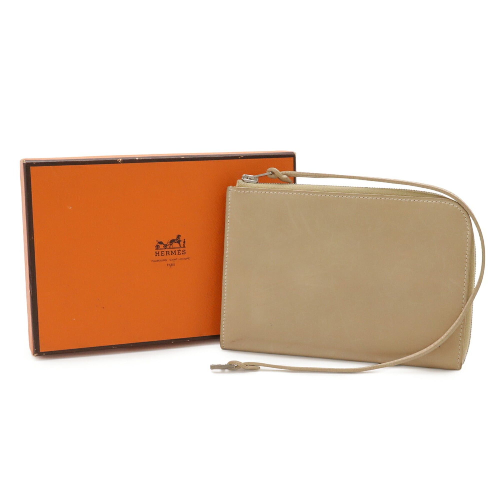 Hermes HERMES Remix Card Case/Pass Case, L-Shaped, with Strap, Beige Leather, E Stamp Size ONE SIZE - 10 Thumbnail