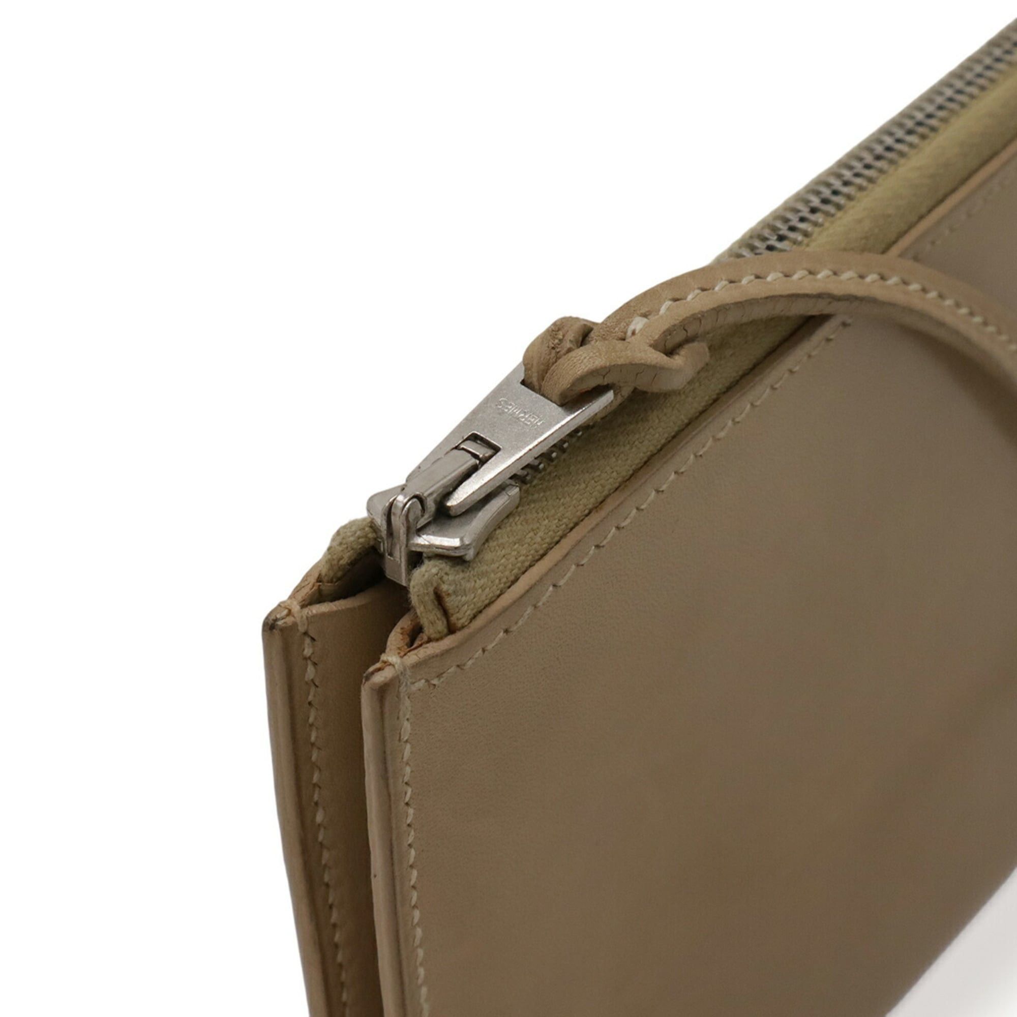 Hermes HERMES Remix Card Case/Pass Case, L-Shaped, with Strap, Beige Leather, E Stamp Size ONE SIZE - 6 Thumbnail