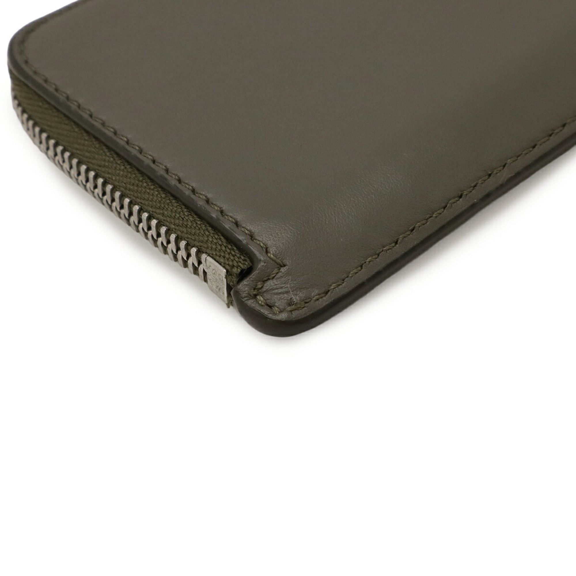 Loewe LOEWE Anagram Coin and Card Holder, L-Shaped, Gray Leather, C565Z40X03 Size ONE SIZE - 4 Thumbnail