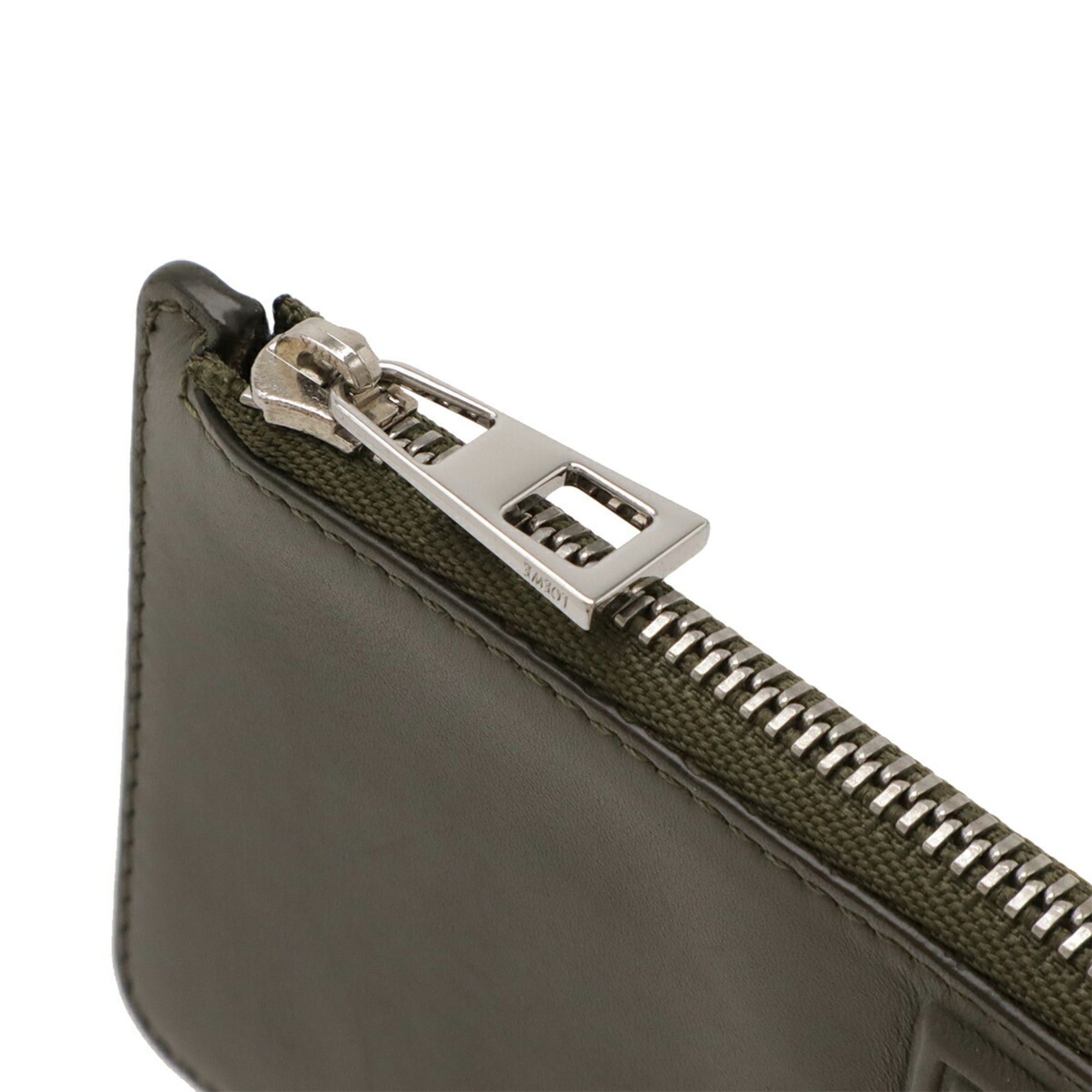 Loewe LOEWE Anagram Coin and Card Holder, L-Shaped, Gray Leather, C565Z40X03 Size ONE SIZE - 5 Thumbnail