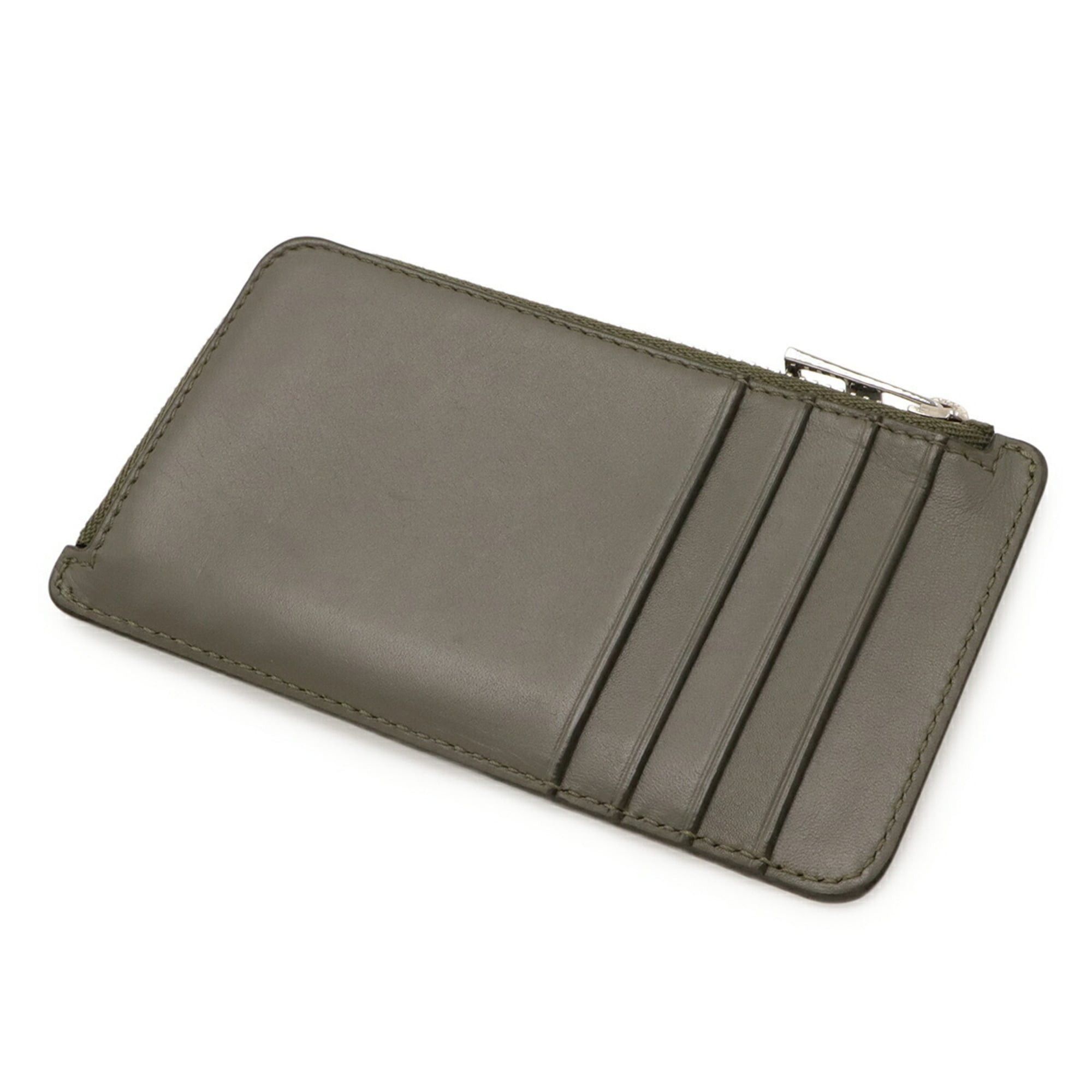 Loewe LOEWE Anagram Coin and Card Holder, L-Shaped, Gray Leather, C565Z40X03 Size ONE SIZE - 3 Thumbnail