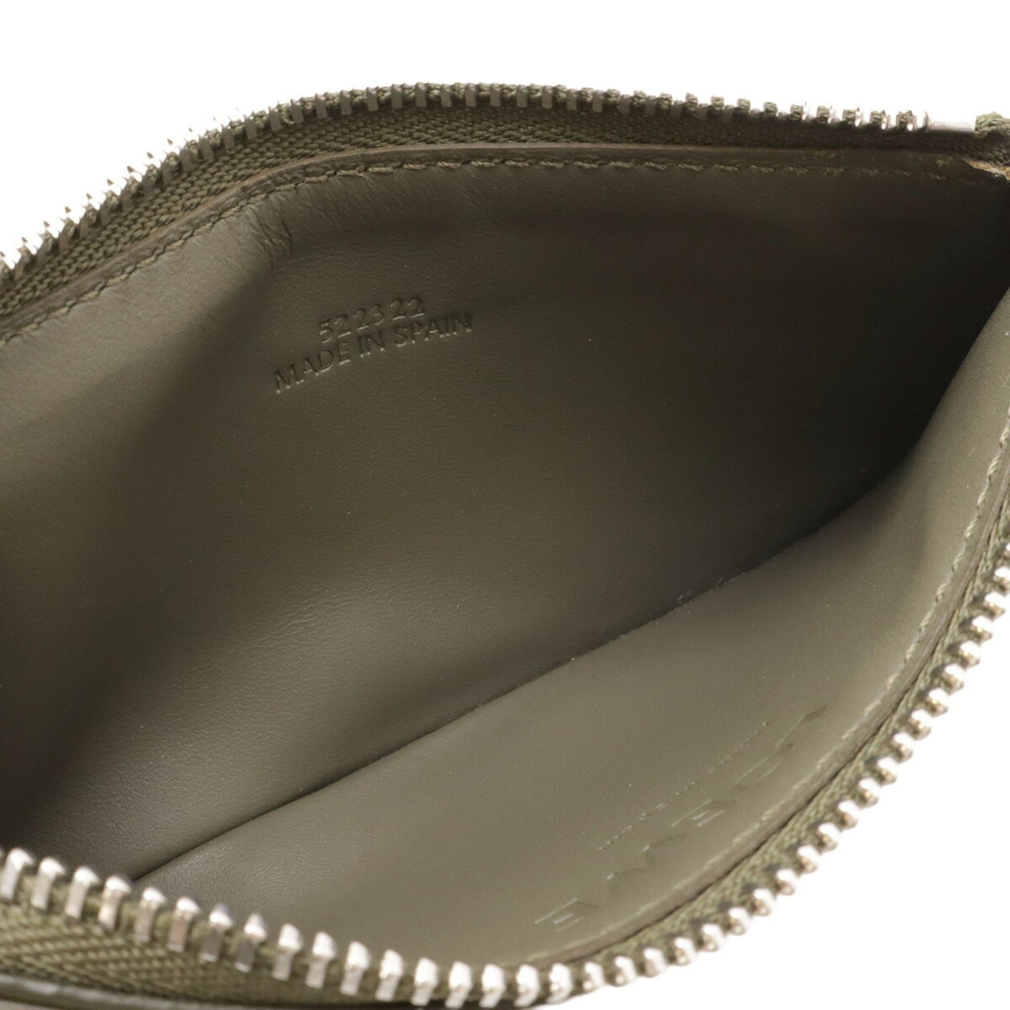 Loewe LOEWE Anagram Coin and Card Holder, L-Shaped, Gray Leather, C565Z40X03 Size ONE SIZE - 7 Thumbnail