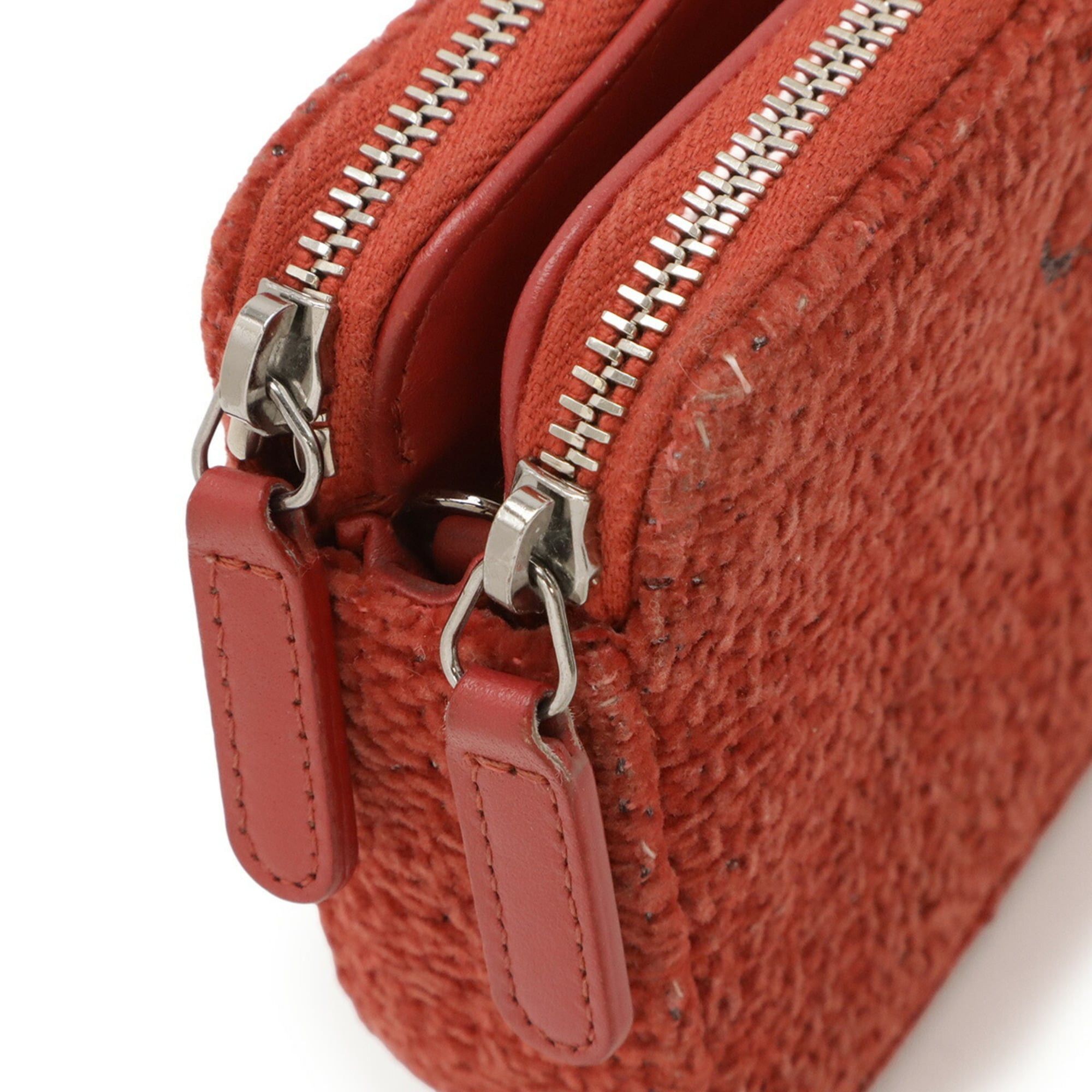 Chanel CHANEL Deauville Chain Wallet, Long Shoulder Bag, Pochette, Clutch, Velvet, Pink Red, A81978 Size ONE SIZE - 5 Thumbnail