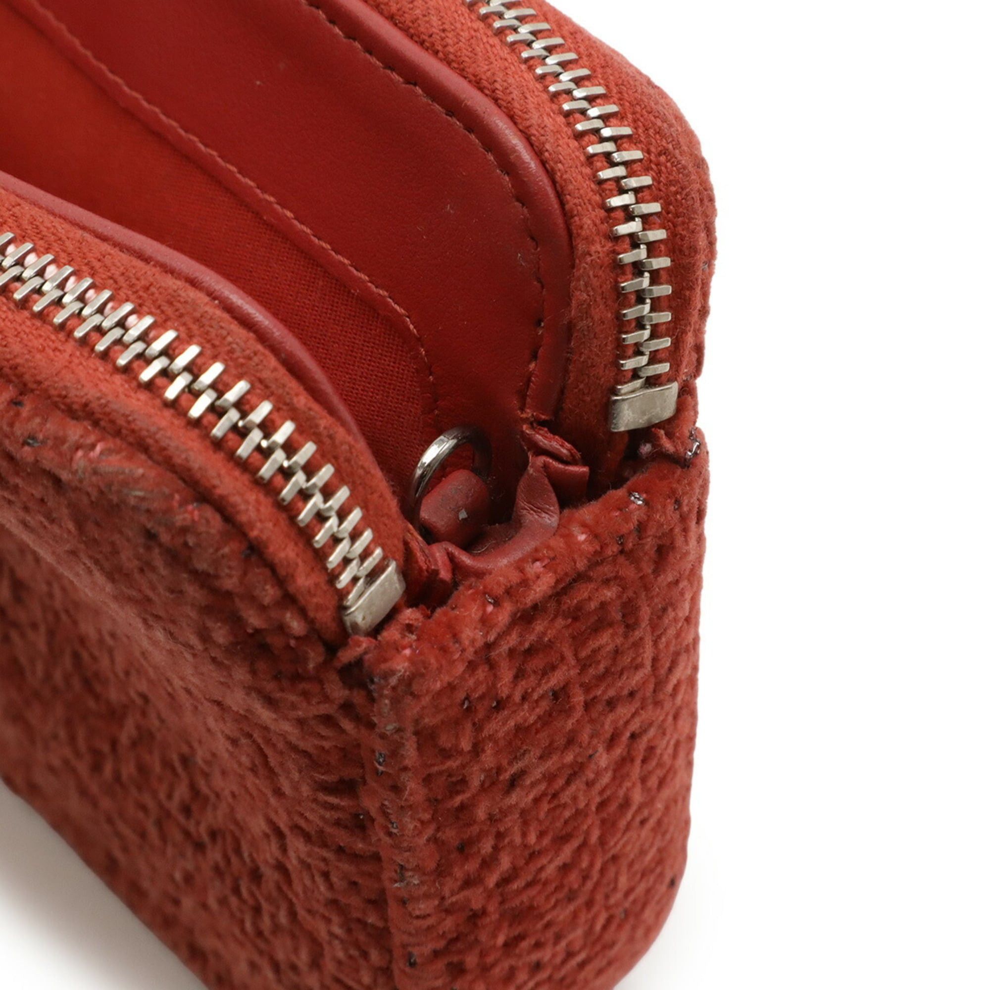 Chanel CHANEL Deauville Chain Wallet, Long Shoulder Bag, Pochette, Clutch, Velvet, Pink Red, A81978 Size ONE SIZE - 6 Thumbnail
