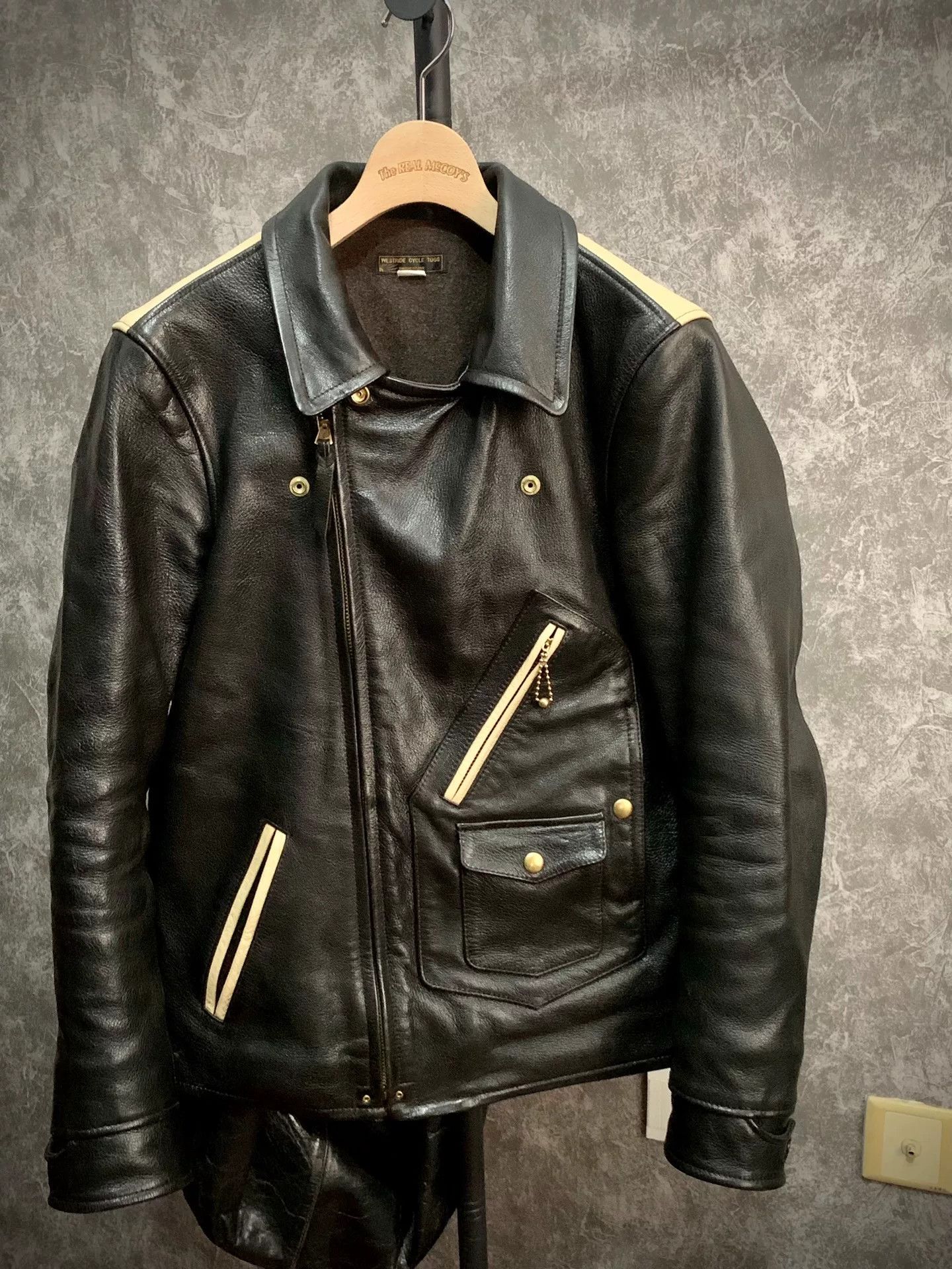 WEST RIDE Westride Black and White Leather Jacket Size US S / EU 44-46 / 1 - 2 Thumbnail