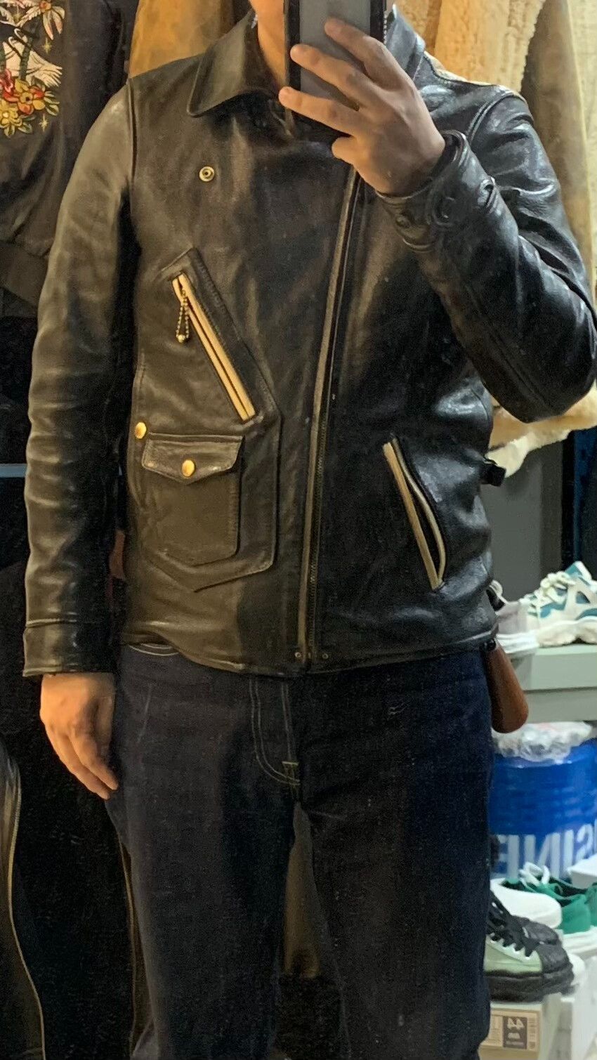 WEST RIDE Westride Black and White Leather Jacket Size US S / EU 44-46 / 1 - 9 Thumbnail