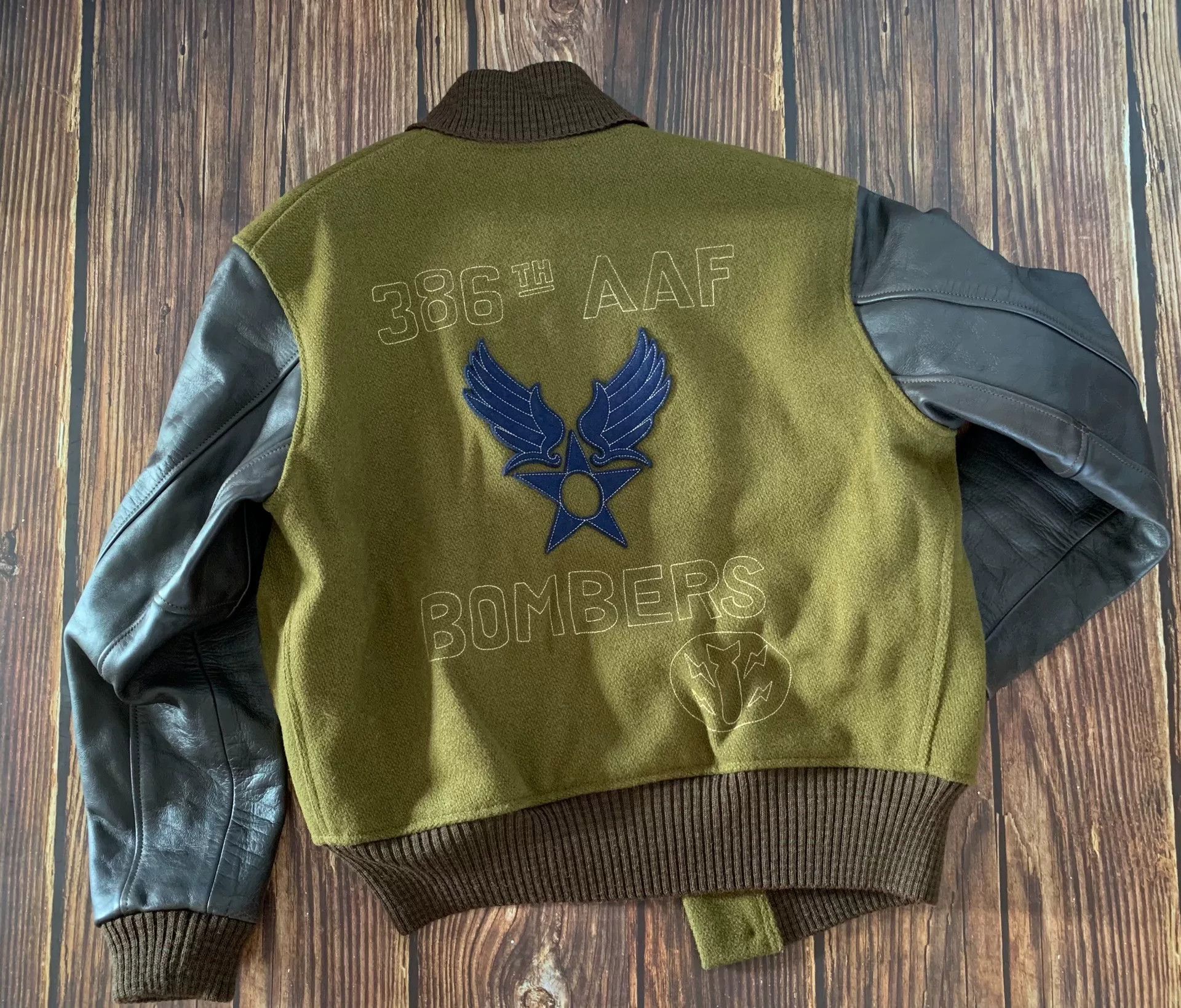 TOYS McCOY Toys McCoy Leather Sleeve Bomber Jacket Size US M / EU 48-50 / 2 - 2 Thumbnail