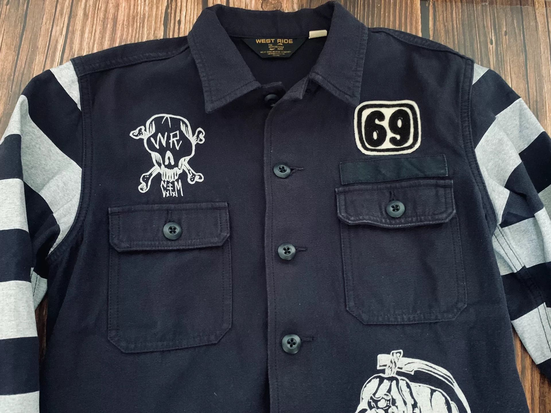 WEST RIDE Westride Prison Style Motorcycle Shirt Size US M / EU 48-50 / 2 - 4 Thumbnail