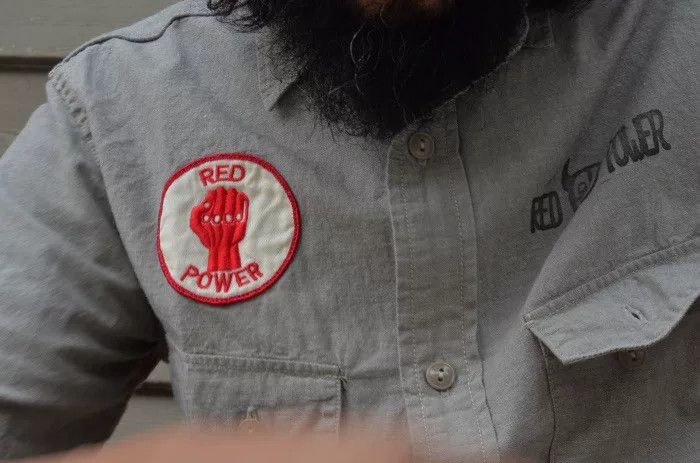 Freewheelers Red Power Short Sleeve Shirt Size US M / EU 48-50 / 2 - 7 Thumbnail