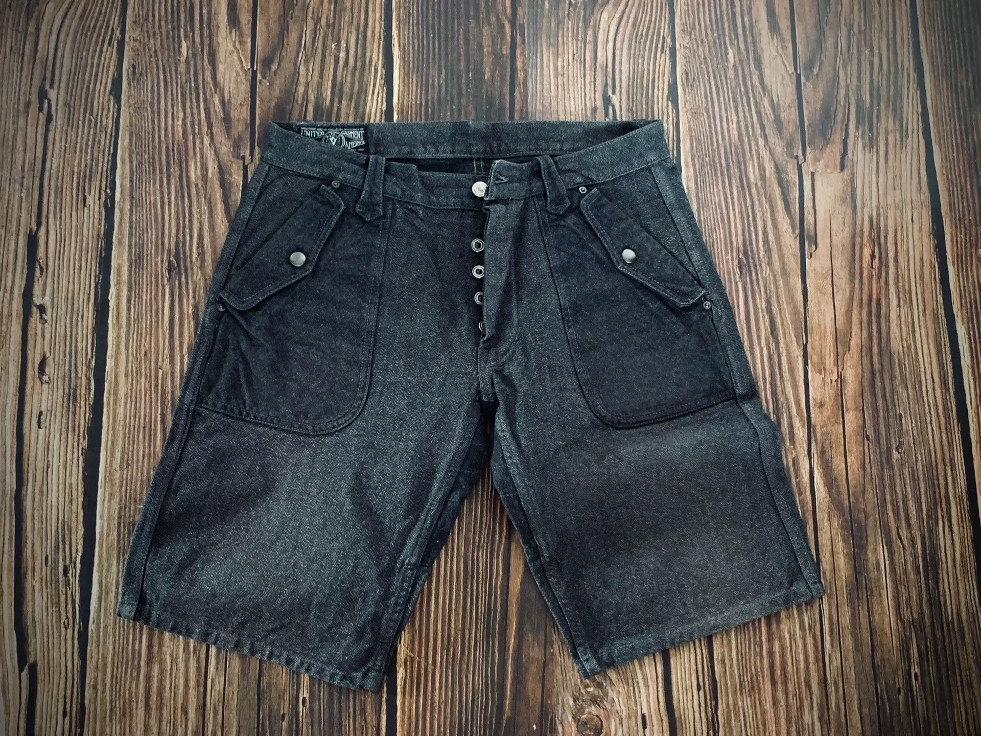 WEST RIDE Westride Black Pepper Salt Fabric Shorts Size US 34 / EU 50 - 2 Thumbnail