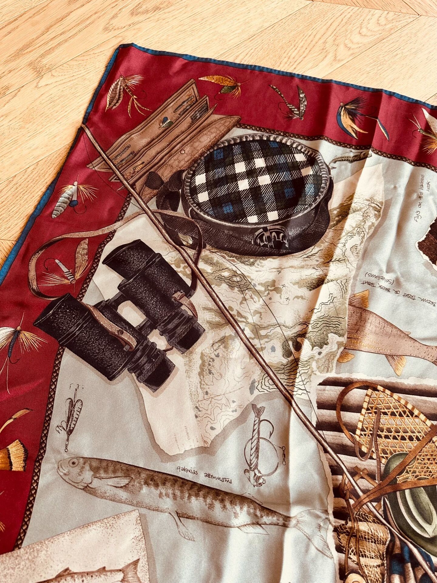 Ralph Lauren Ralph Lauren Silk Fishing Print Scarf Size ONE SIZE - 7 Thumbnail