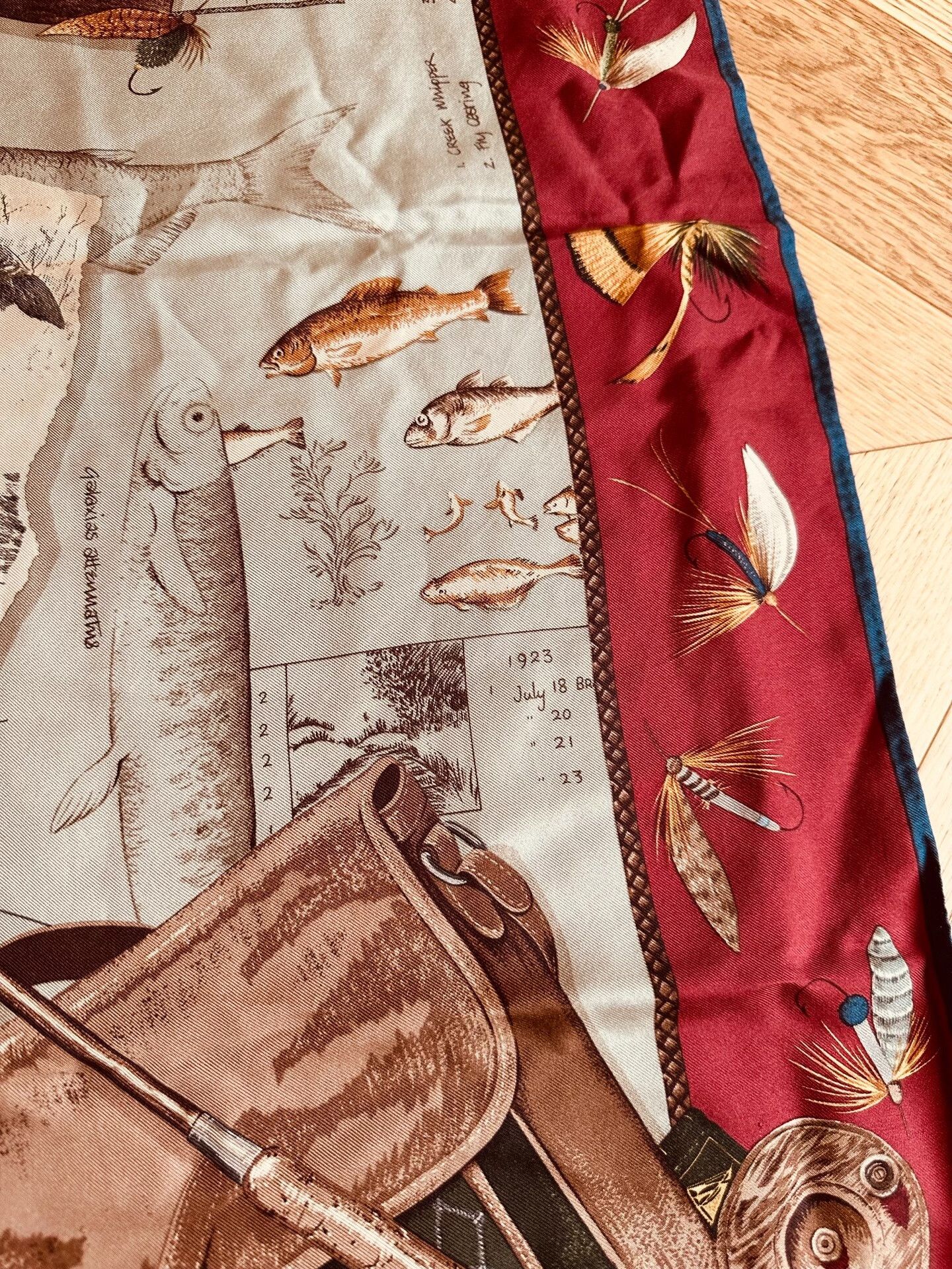 Ralph Lauren Ralph Lauren Silk Fishing Print Scarf Size ONE SIZE - 5 Thumbnail