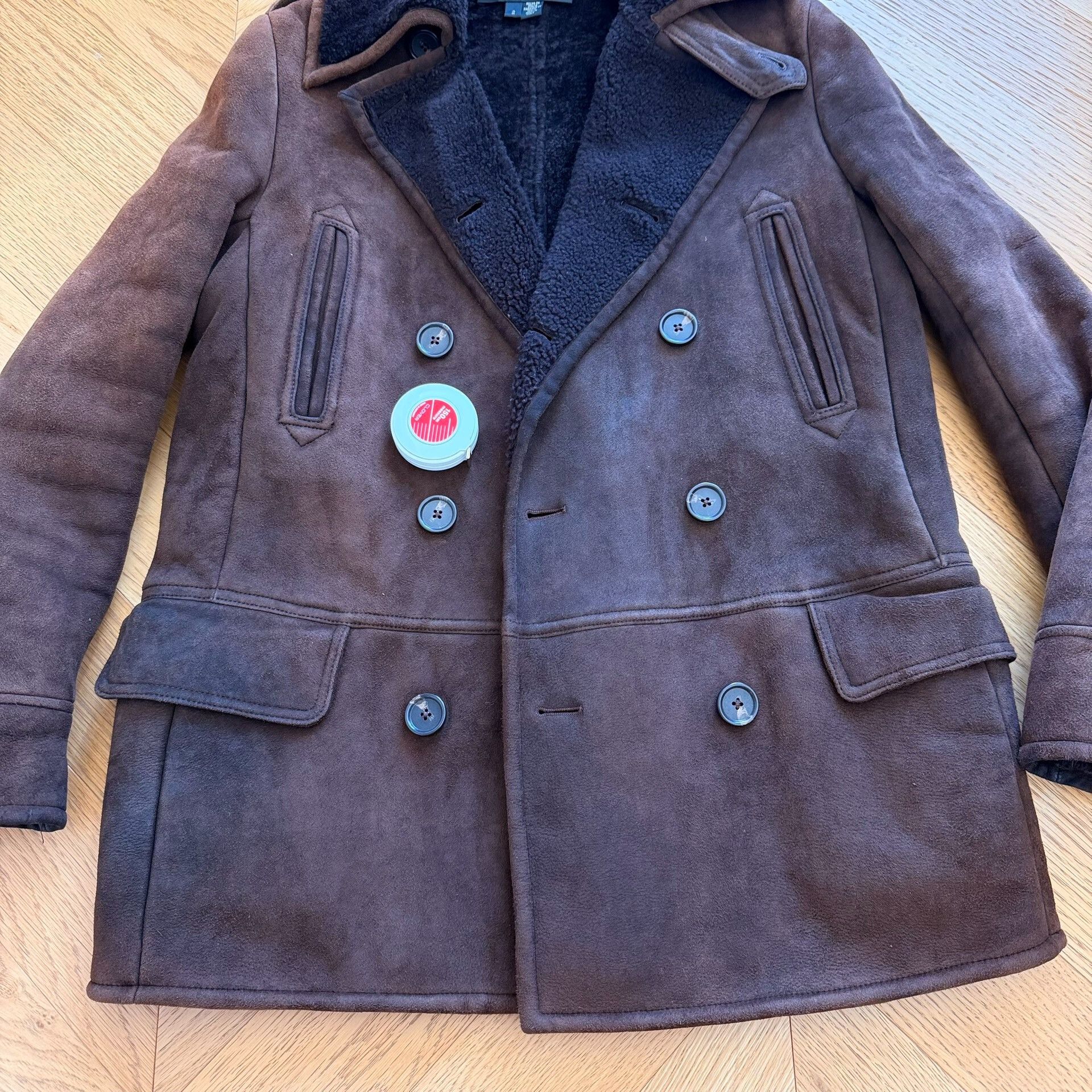 RLX Ralph Lauren Black Shearling Long Coat by Ralph Lauren Size M / US 6-8 / IT 42-44 - 2 Thumbnail
