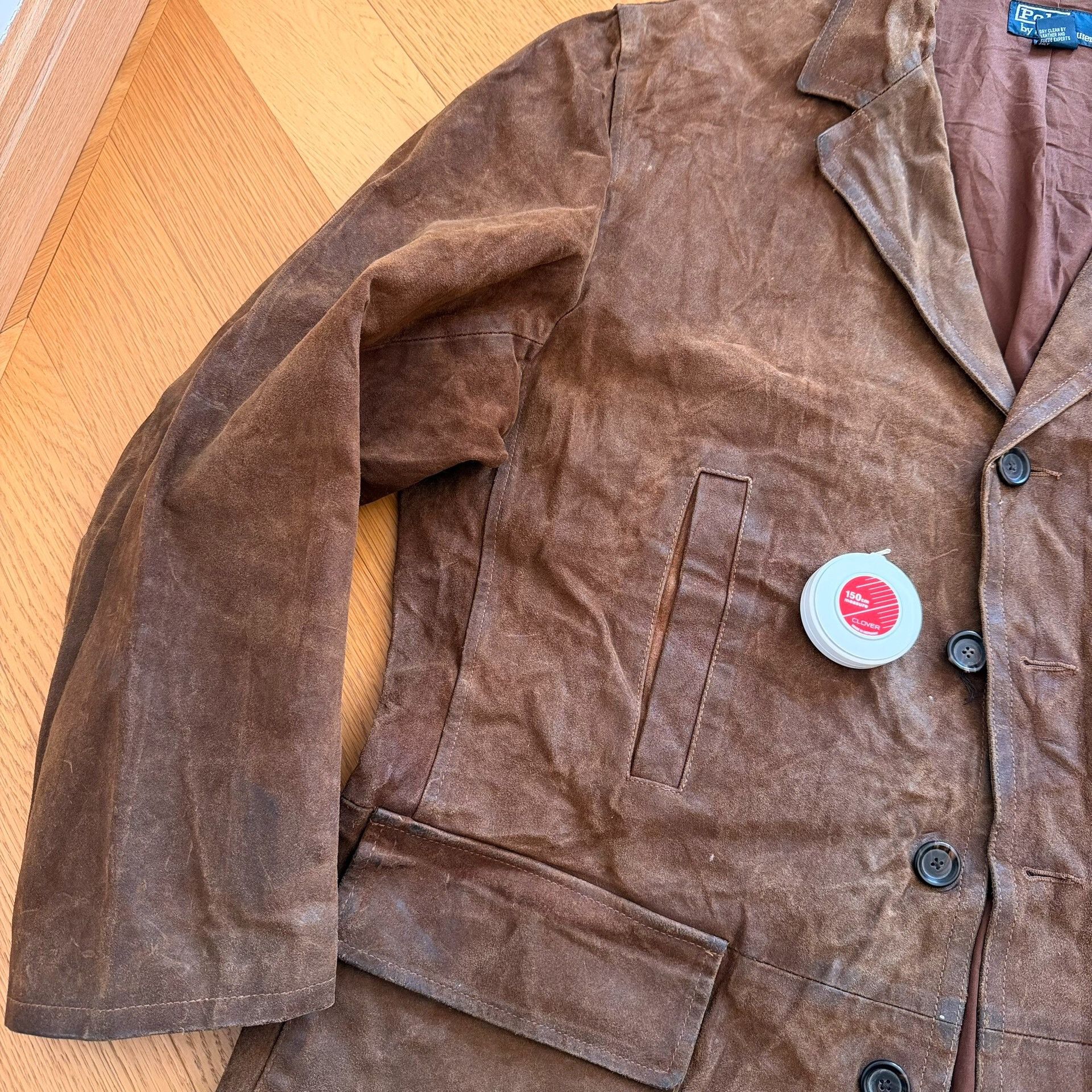 RLX Ralph Lauren Vintage Waxed Leather Outdoor Jacket Size US XL / EU 56 / 4 - 6 Thumbnail