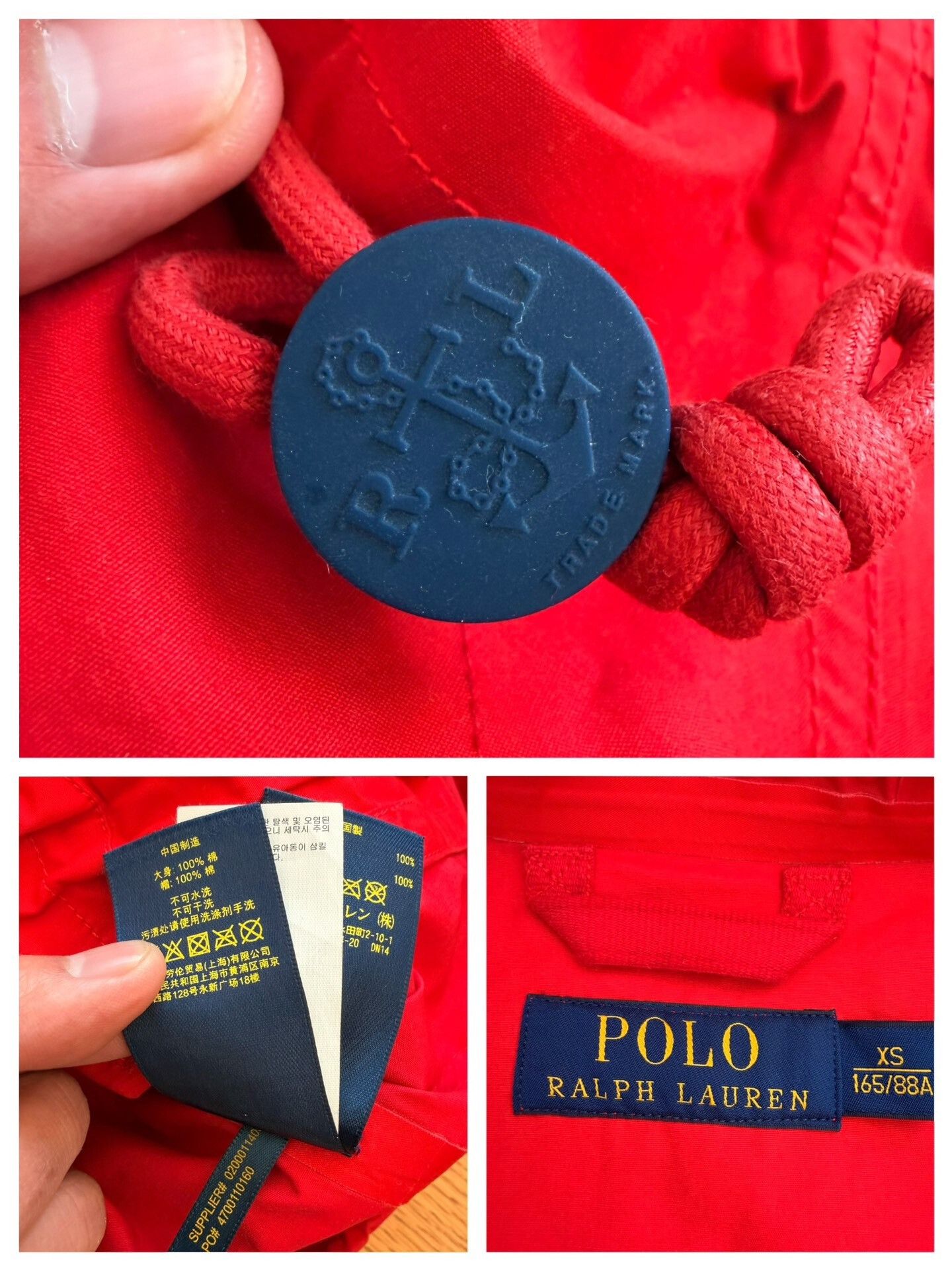 RLX Ralph Lauren Vintage Outdoor Hooded Jacket Size US XS / EU 42 / 0 - 8 Thumbnail