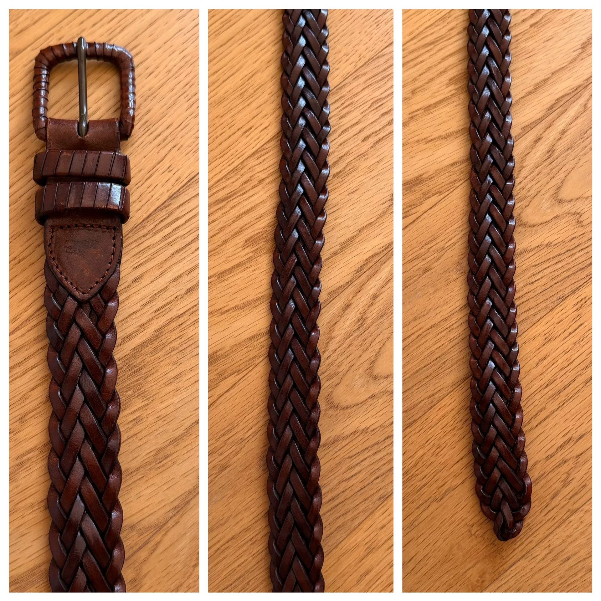 RLX Ralph Lauren Vintage Handmade Leather Belt from Italy Size ONE SIZE - 8 Thumbnail