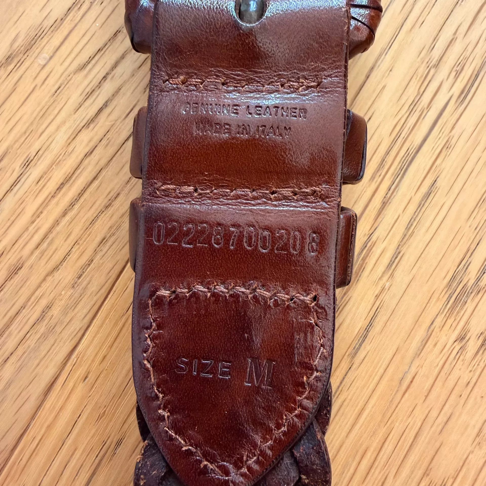 RLX Ralph Lauren Vintage Handmade Leather Belt from Italy Size ONE SIZE - 4 Thumbnail