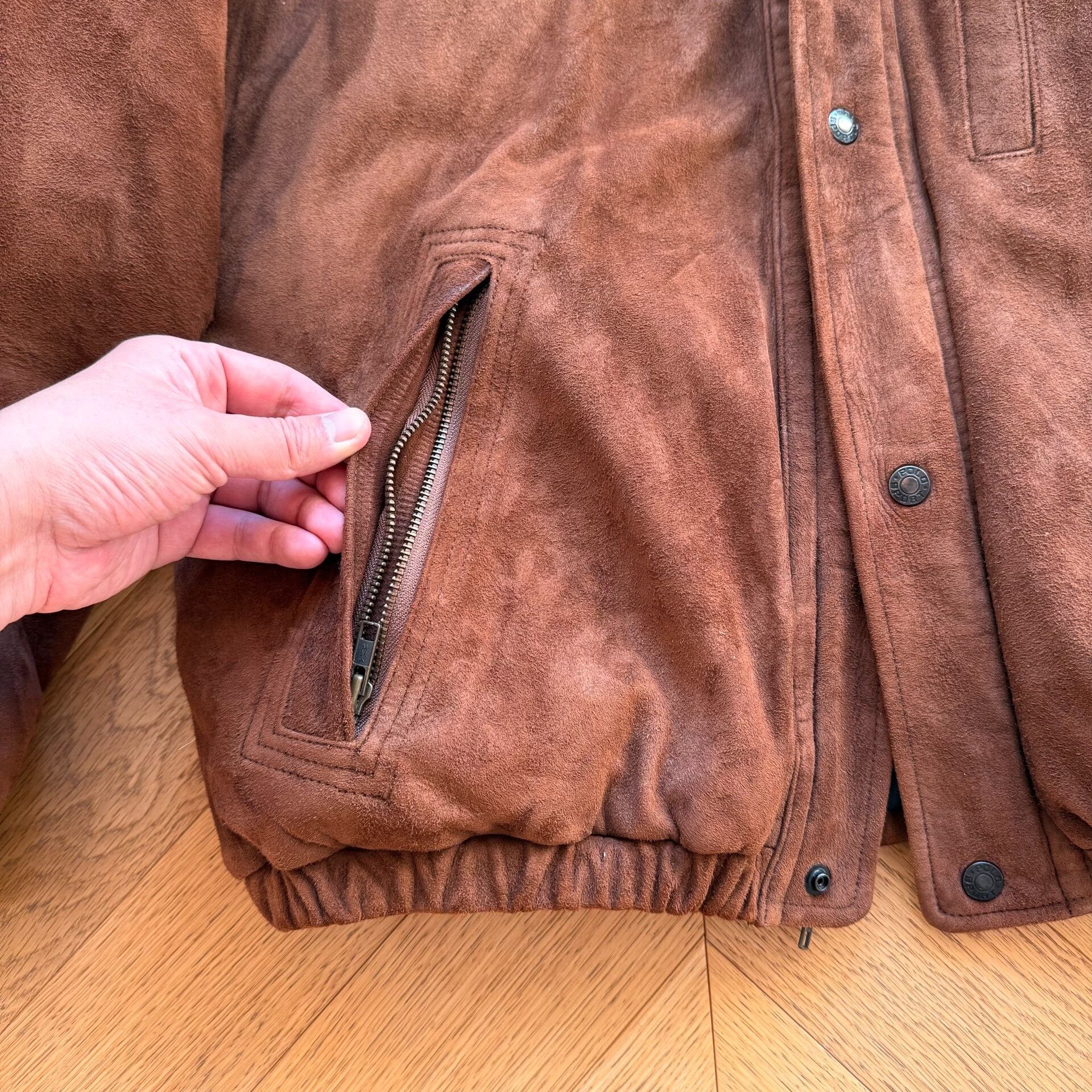 RLX Ralph Lauren RL Vintage Suede Outdoor Jacket Size US L / EU 52-54 / 3 - 6 Thumbnail