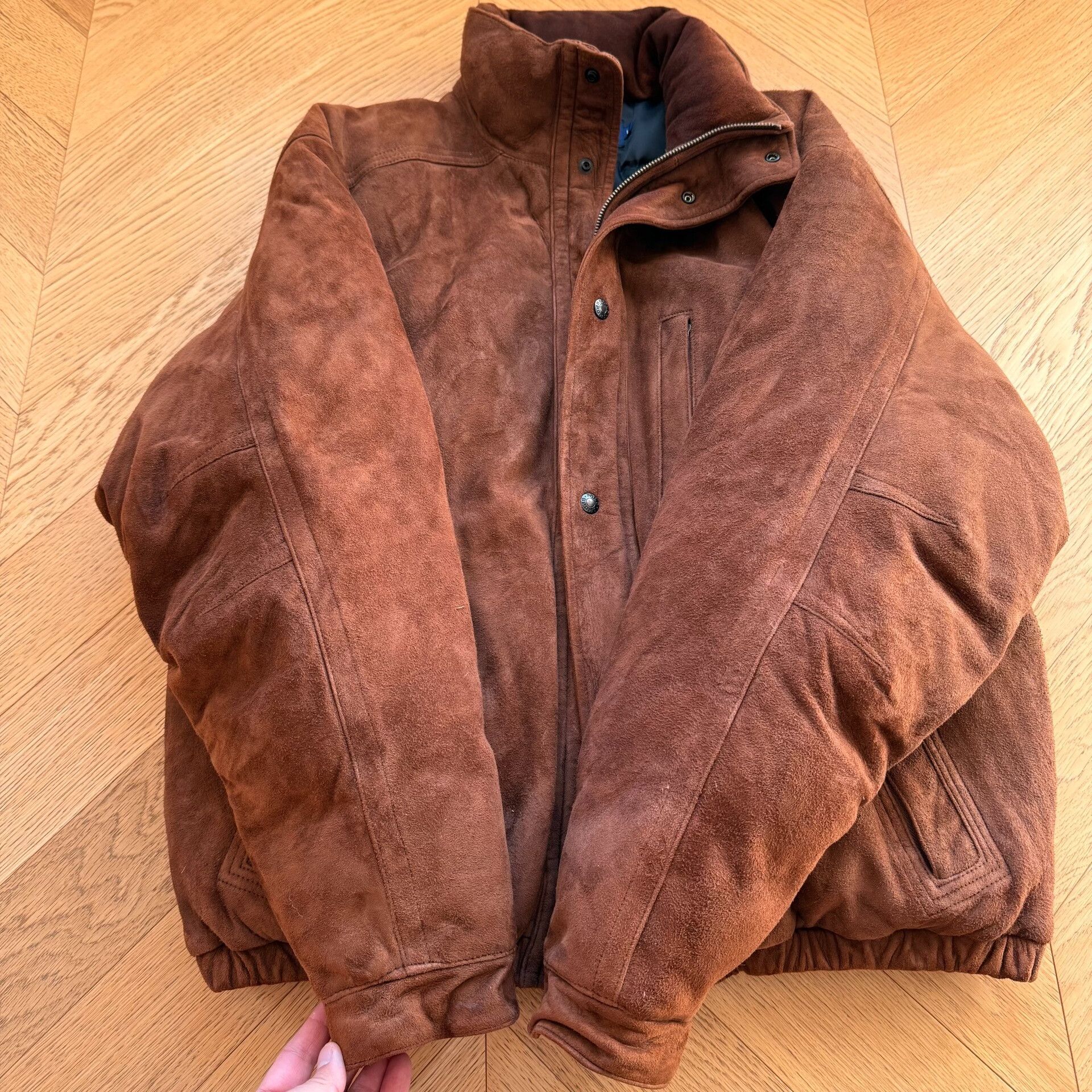 RLX Ralph Lauren RL Vintage Suede Outdoor Jacket Size US L / EU 52-54 / 3 - 3 Thumbnail