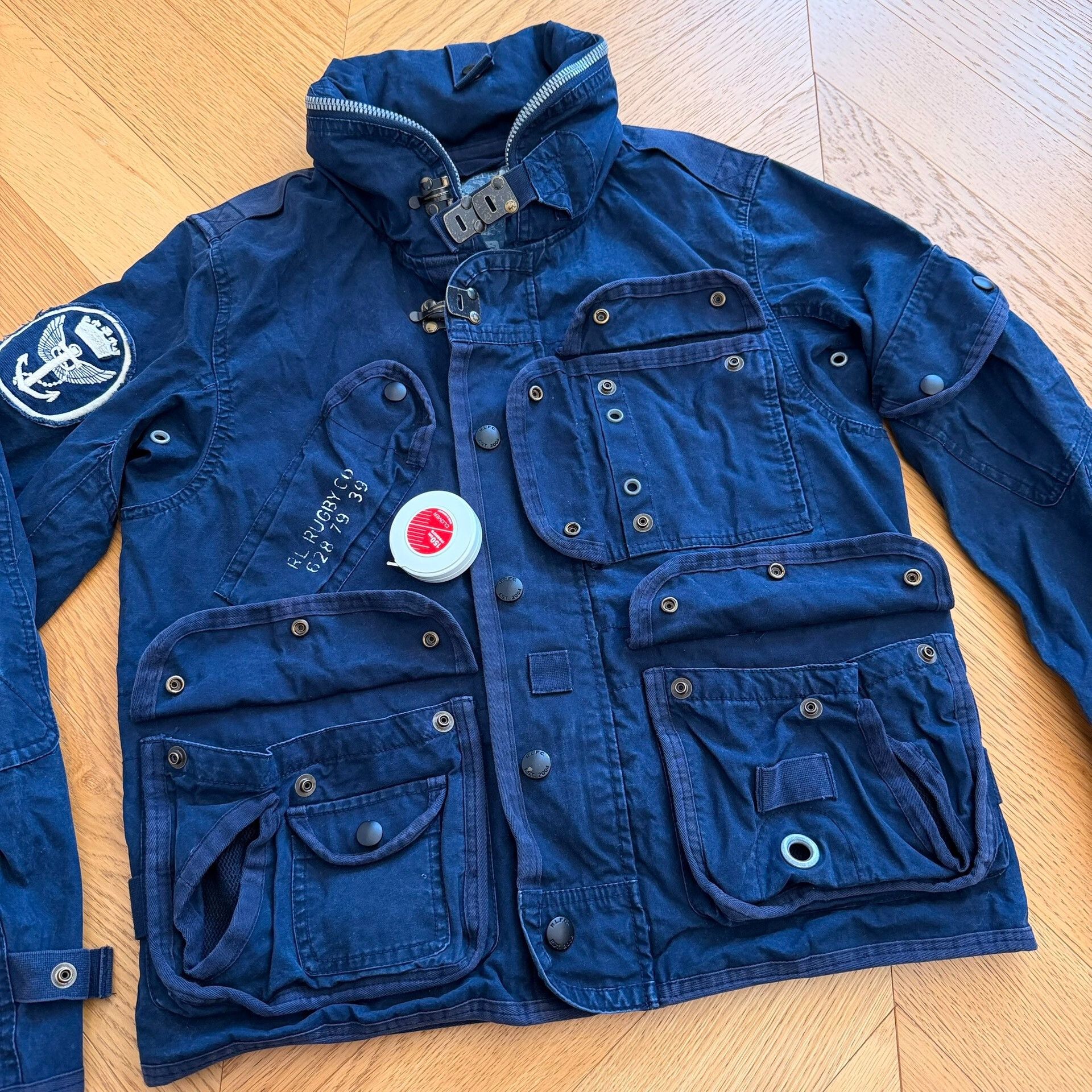 Rugby Ralph Lauren Early Rugby Blue Hooded Jacket Size US S / EU 44-46 / 1 - 3 Thumbnail