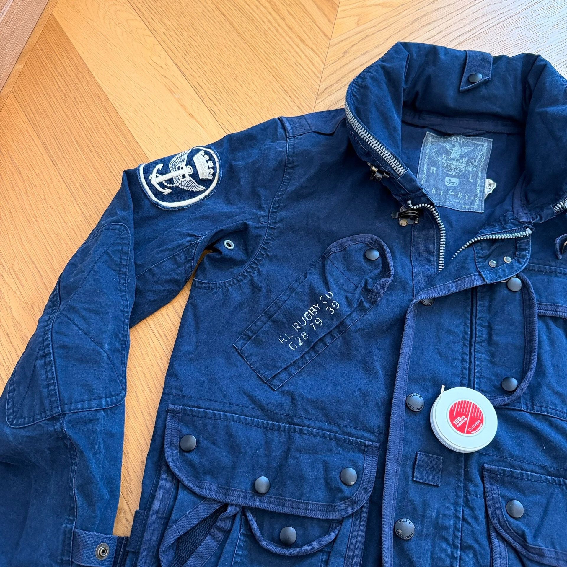 Rugby Ralph Lauren Early Rugby Blue Hooded Jacket Size US S / EU 44-46 / 1 - 2 Thumbnail