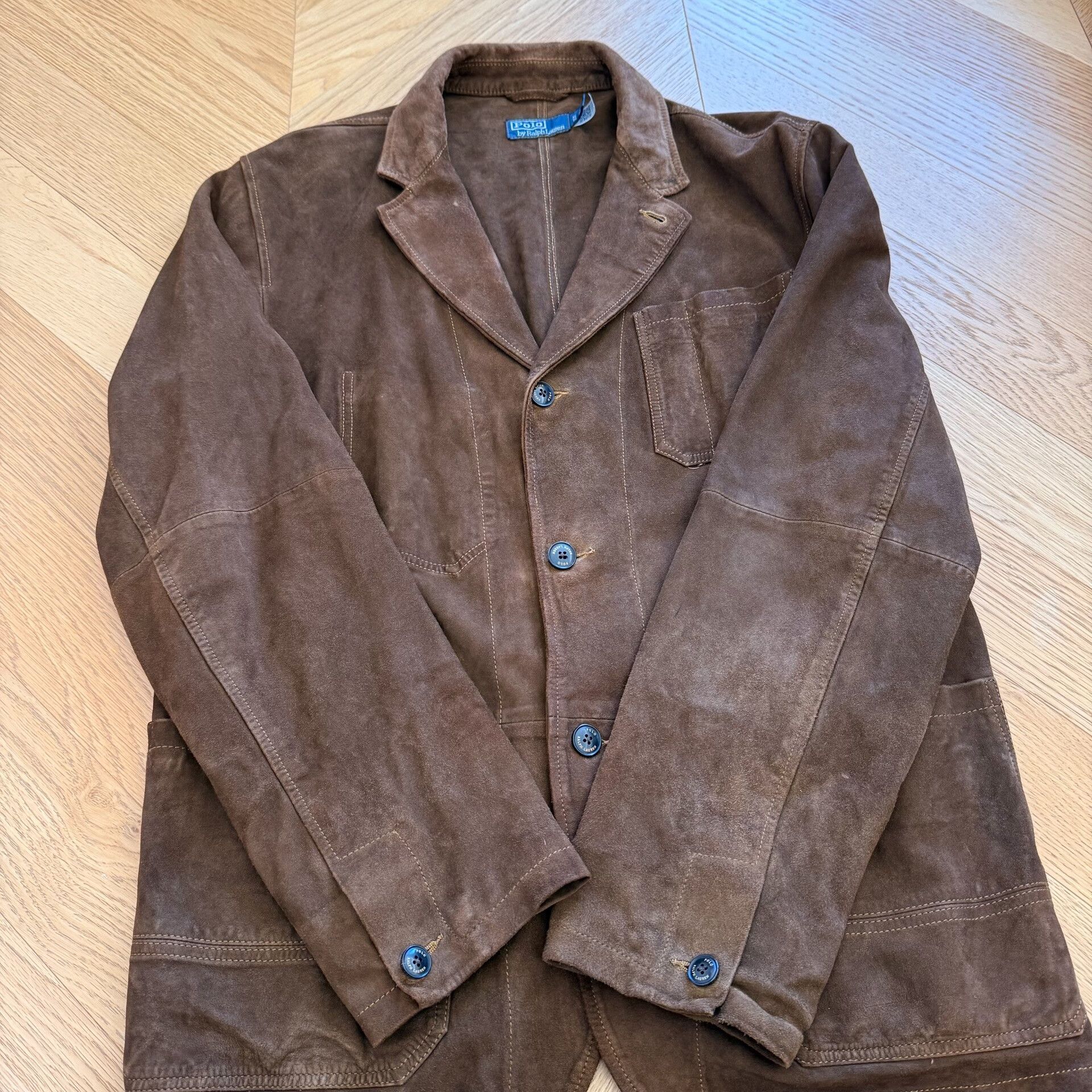 RLX Ralph Lauren Vintage Suede Outdoor Sports Jacket Size US XL / EU 56 / 4 - 2 Thumbnail