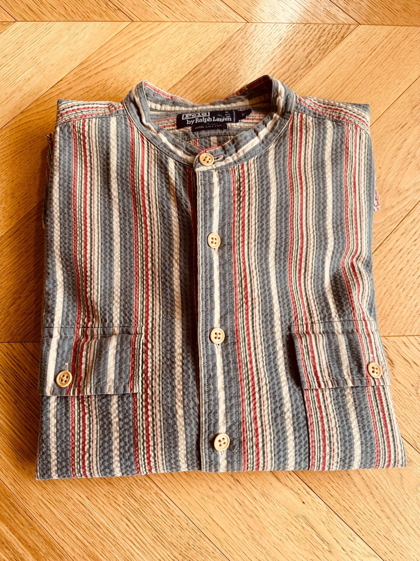 RLX Ralph Lauren Vintage Ralph Lauren Striped Shirt Size US XL / EU 56 / 4 - 6 Thumbnail