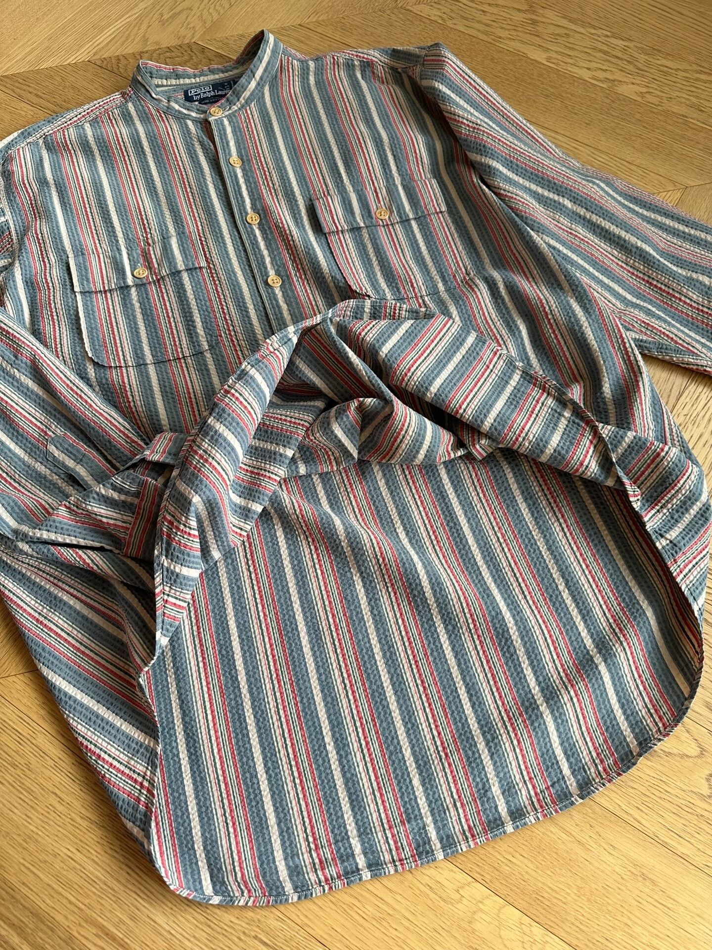 RLX Ralph Lauren Vintage Ralph Lauren Striped Shirt Size US XL / EU 56 / 4 - 8 Thumbnail