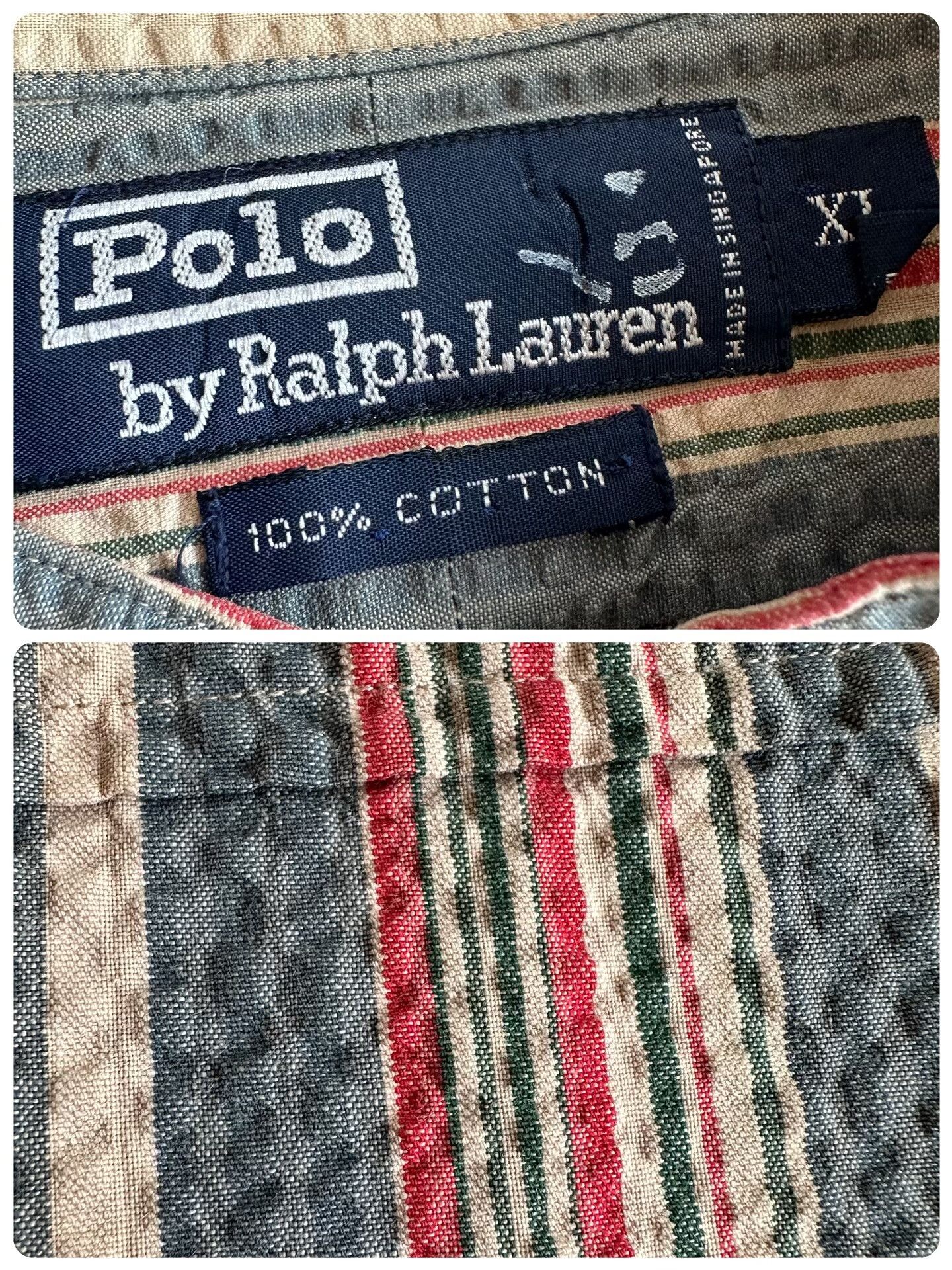 RLX Ralph Lauren Vintage Ralph Lauren Striped Shirt Size US XL / EU 56 / 4 - 7 Thumbnail