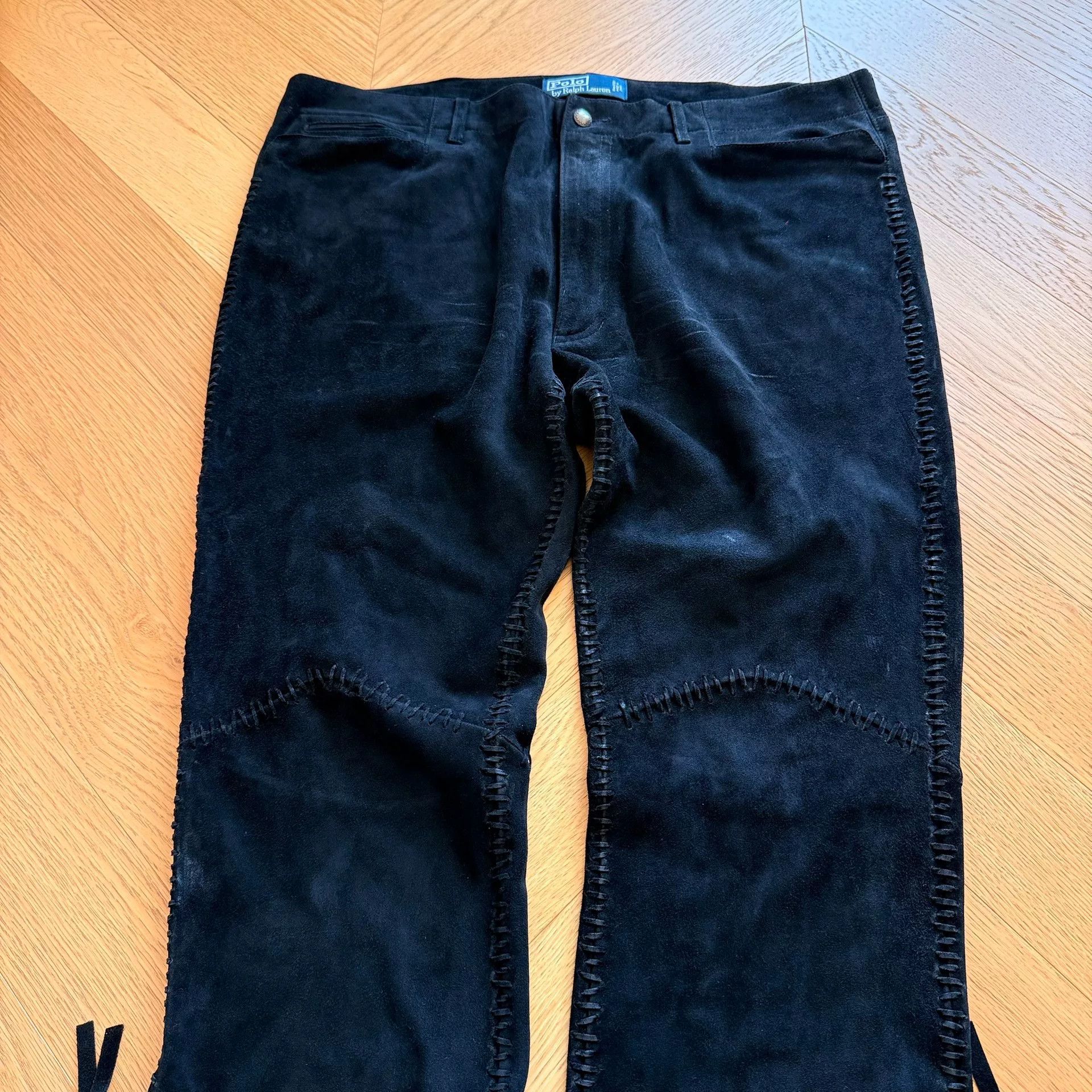 RLX Ralph Lauren Vintage Ralph Lauren Suede Pants Size US 38 / EU 54 - 4 Thumbnail