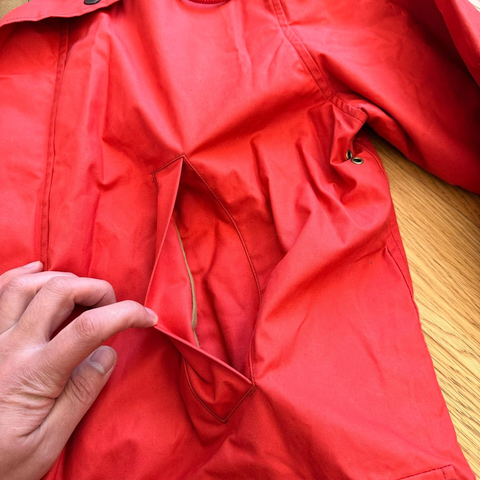 RLX Ralph Lauren Vintage Heavy Waxed Outdoor Hooded Jacket Size US M / EU 48-50 / 2 - 5 Thumbnail