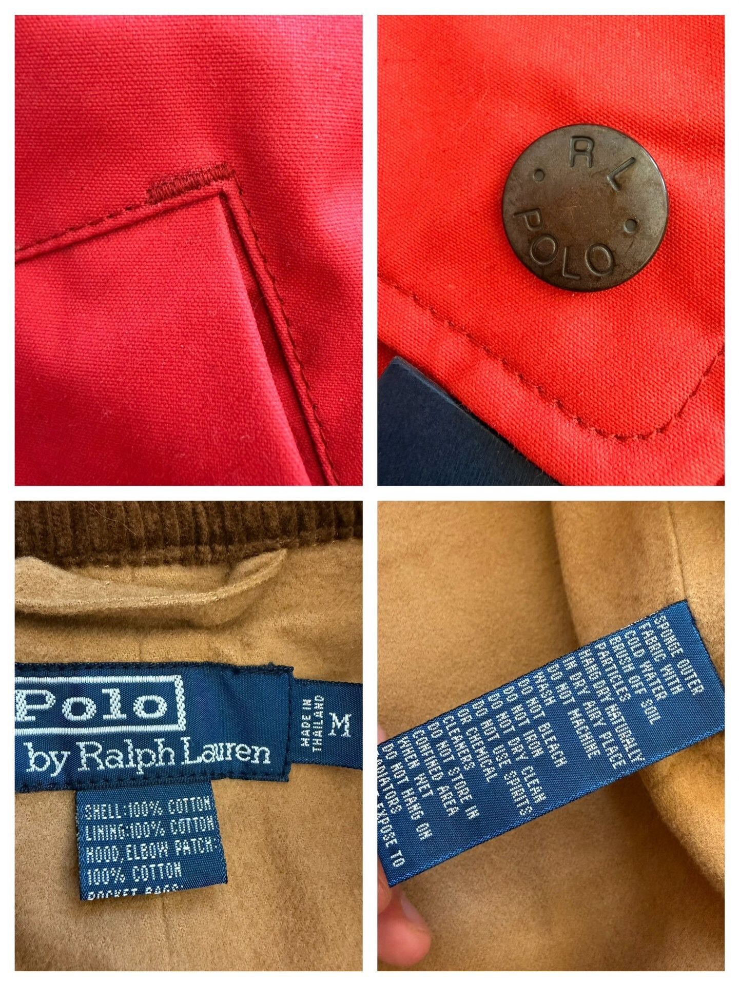RLX Ralph Lauren Vintage Heavy Waxed Outdoor Hooded Jacket Size US M / EU 48-50 / 2 - 9 Thumbnail