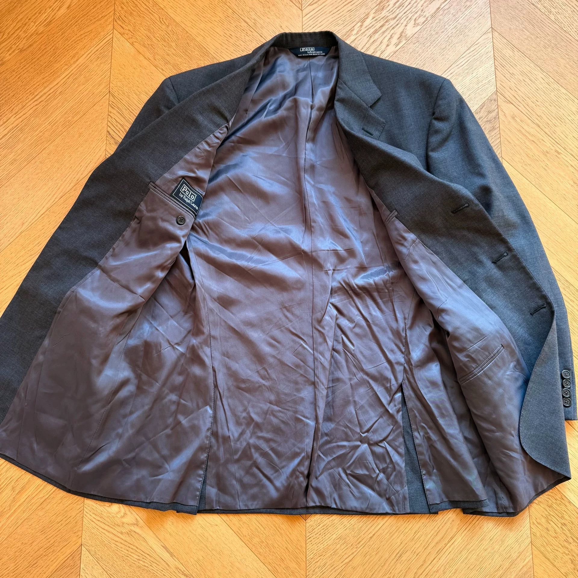 RLX Ralph Lauren Vintage American Wool Suit Jacket Size US L / EU 52-54 / 3 - 3 Thumbnail