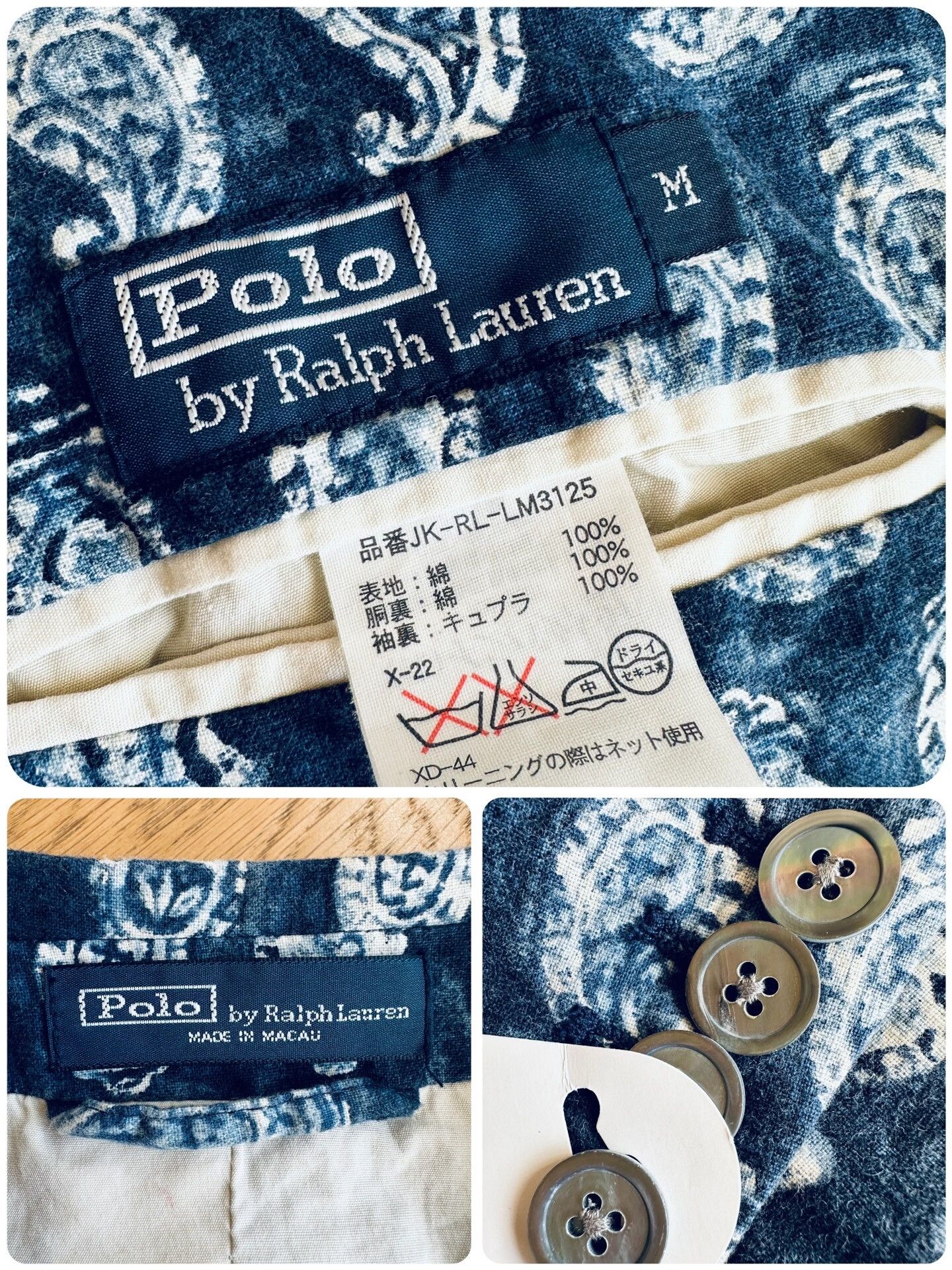 RLX Ralph Lauren Vintage Blue Dyed Polo Suit Jacket Size US M / EU 48-50 / 2 - 9 Thumbnail