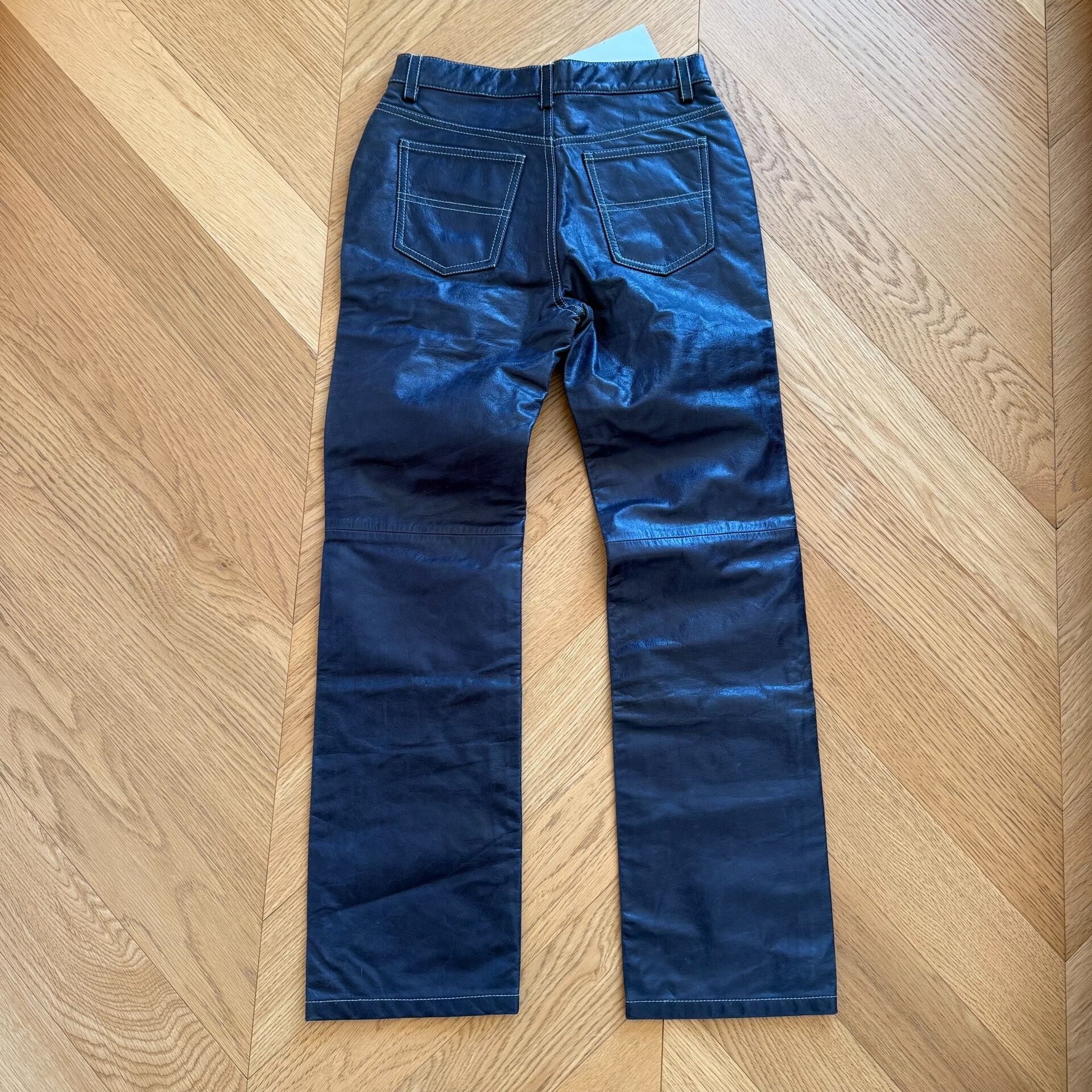 RLX Ralph Lauren Vintage Leather Outdoor Pants for Women Size 24" / US 00 / IT 34 - 2 Thumbnail
