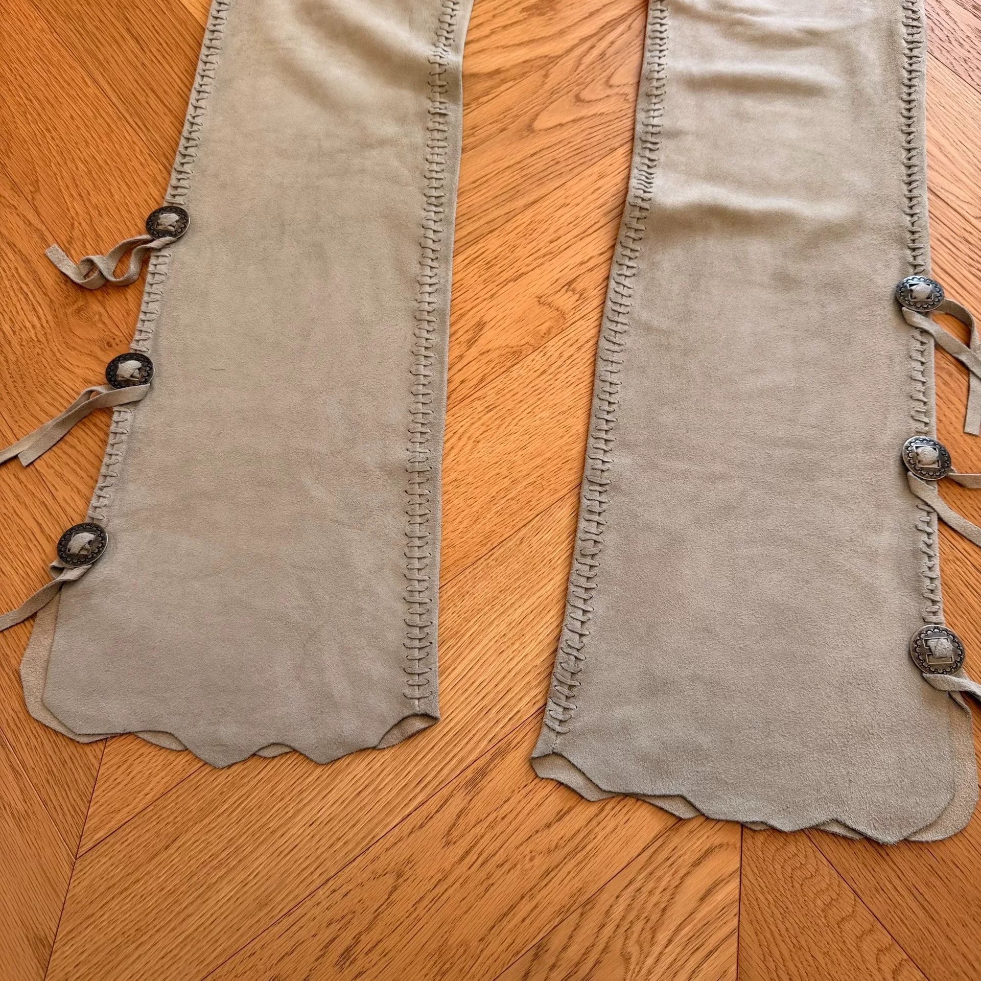 RLX Ralph Lauren Vintage Western Style Suede Pants Size US 36 / EU 52 - 2 Thumbnail