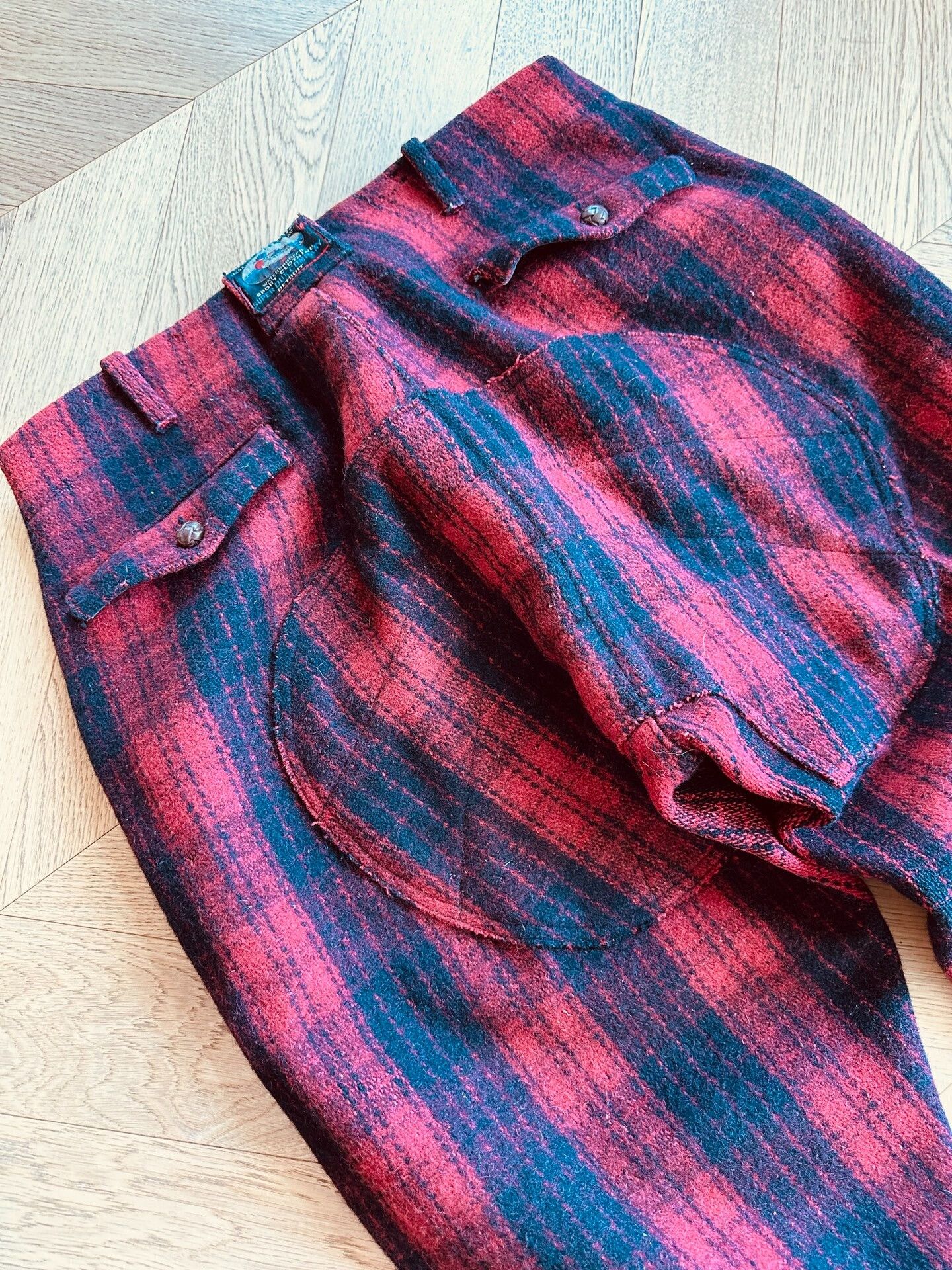 Woolrich Woolen Mills Vintage 60s Wool Hunting Trousers Size US 32 / EU 48 - 6 Thumbnail