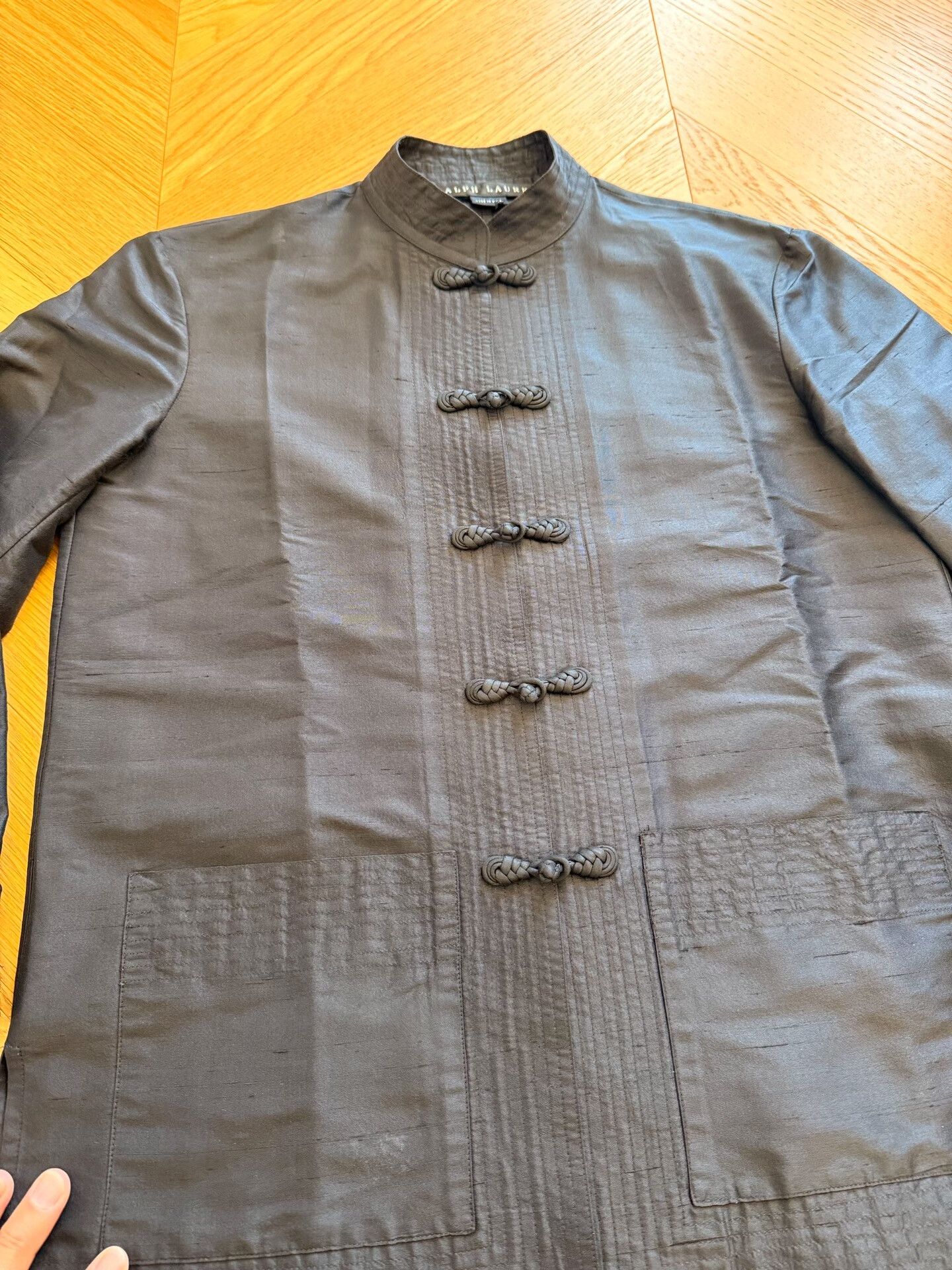 RLX Ralph Lauren Black Vintage Chinese Collar Shirt Jacket Size S / US 4 / IT 40 - 3 Thumbnail
