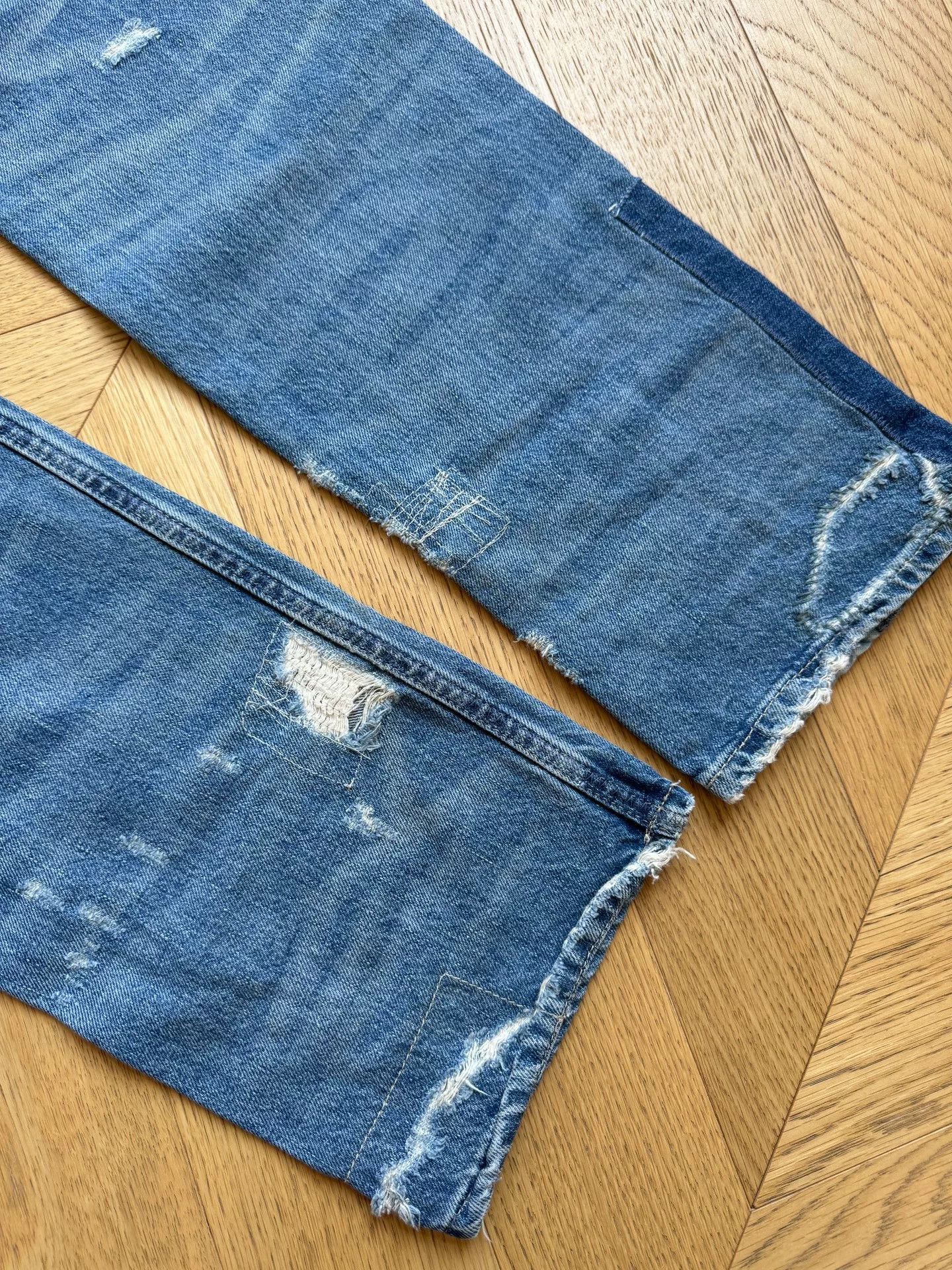 RLX Ralph Lauren Vintage Wash Patchwork Denim Jeans Size US 32 / EU 48 - 4 Thumbnail