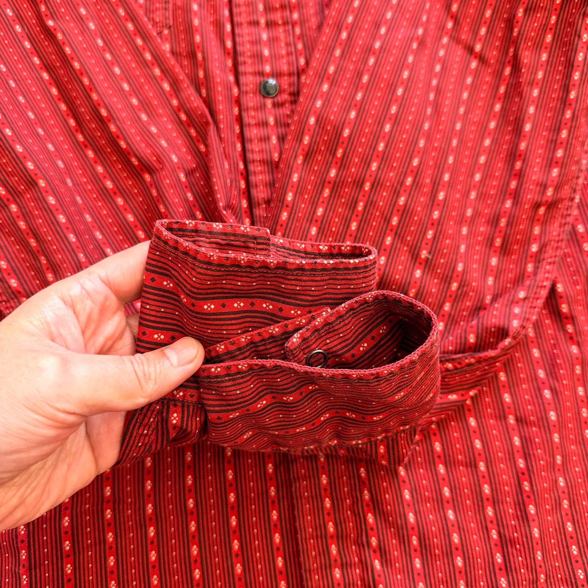 RRL Ralph Lauren Vintage RRL Western Stripe Floral Shirt Size US XXL / EU 58 / 5 - 3 Thumbnail