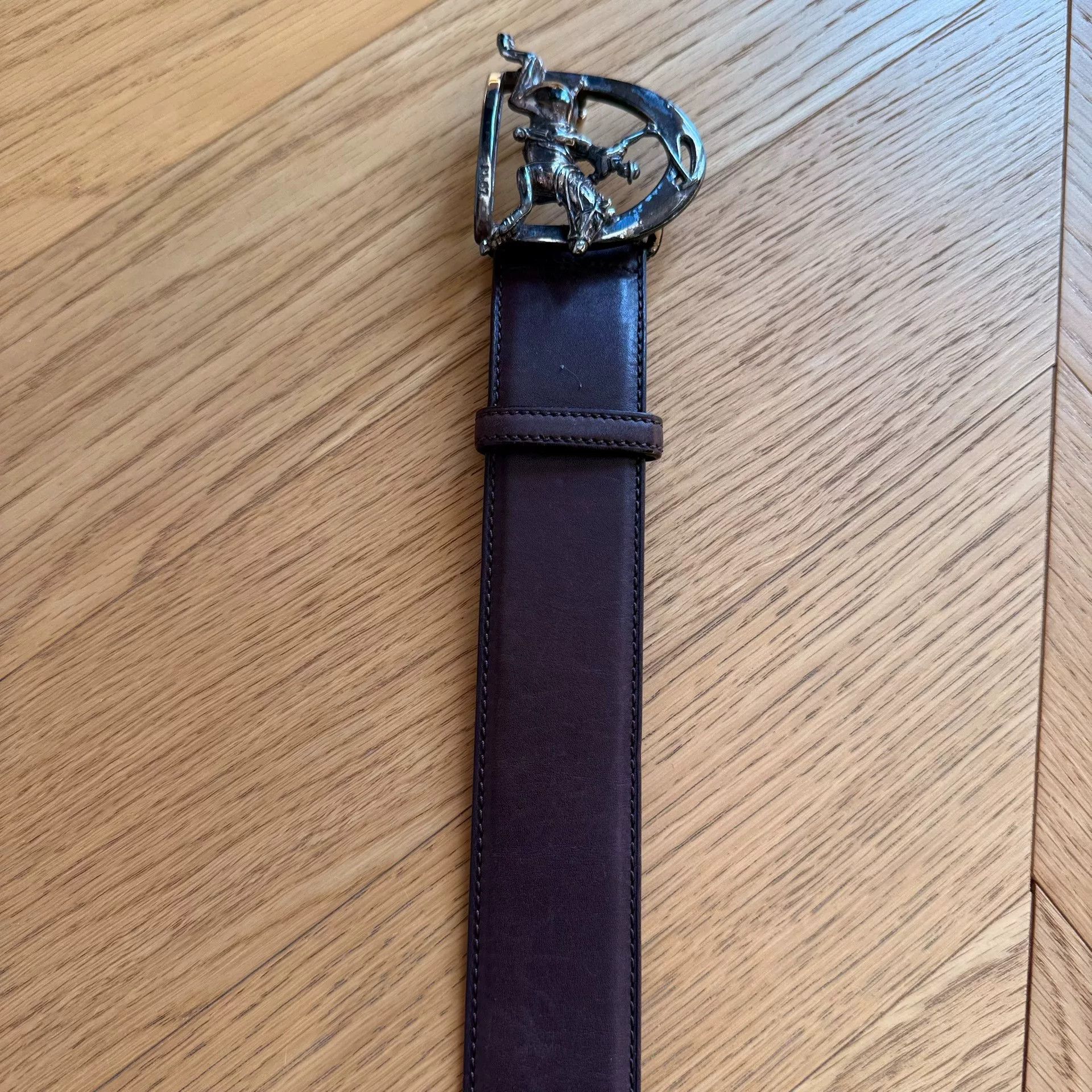 RLX Ralph Lauren Vintage Italian Alloy Buckle Polo Belt Size ONE SIZE - 7 Thumbnail