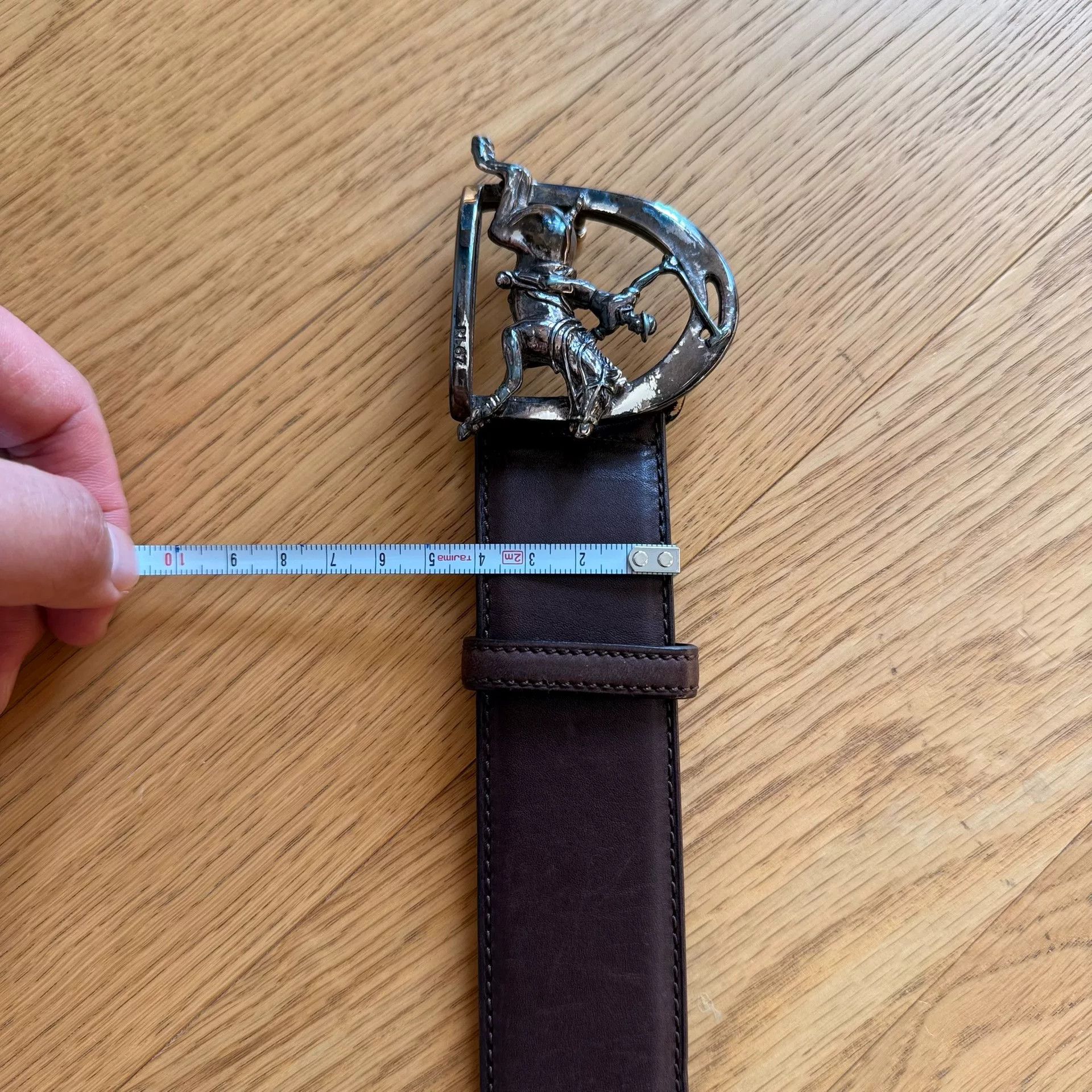 RLX Ralph Lauren Vintage Italian Alloy Buckle Polo Belt Size ONE SIZE - 5 Thumbnail